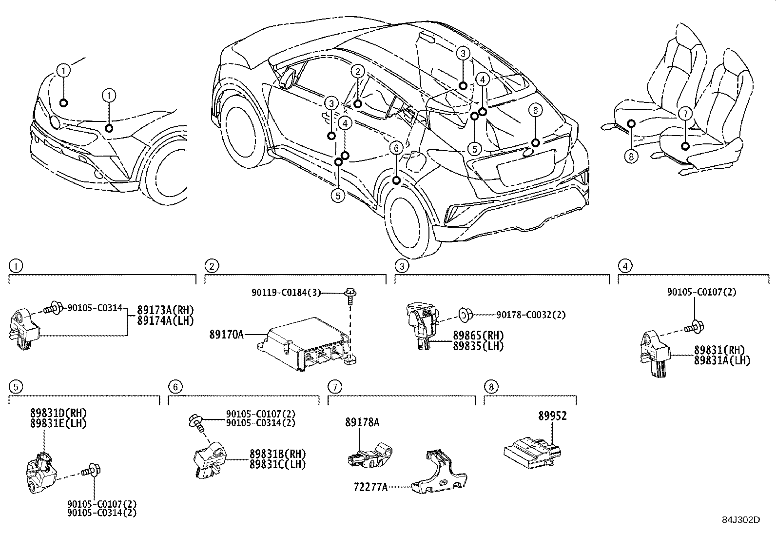 89170-F4480 COMPUTER ASSY, AIR BAG product image