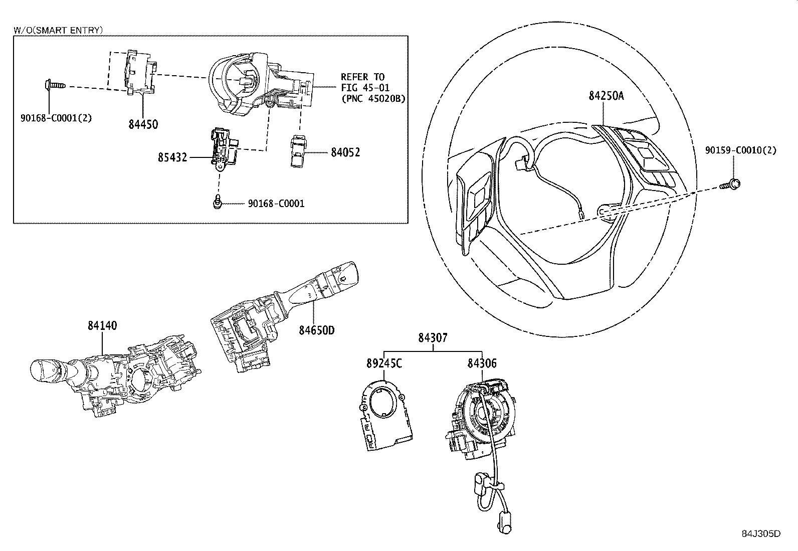 84140-F4280 SWITCH ASSY, HEADLAMP DIMMER product image