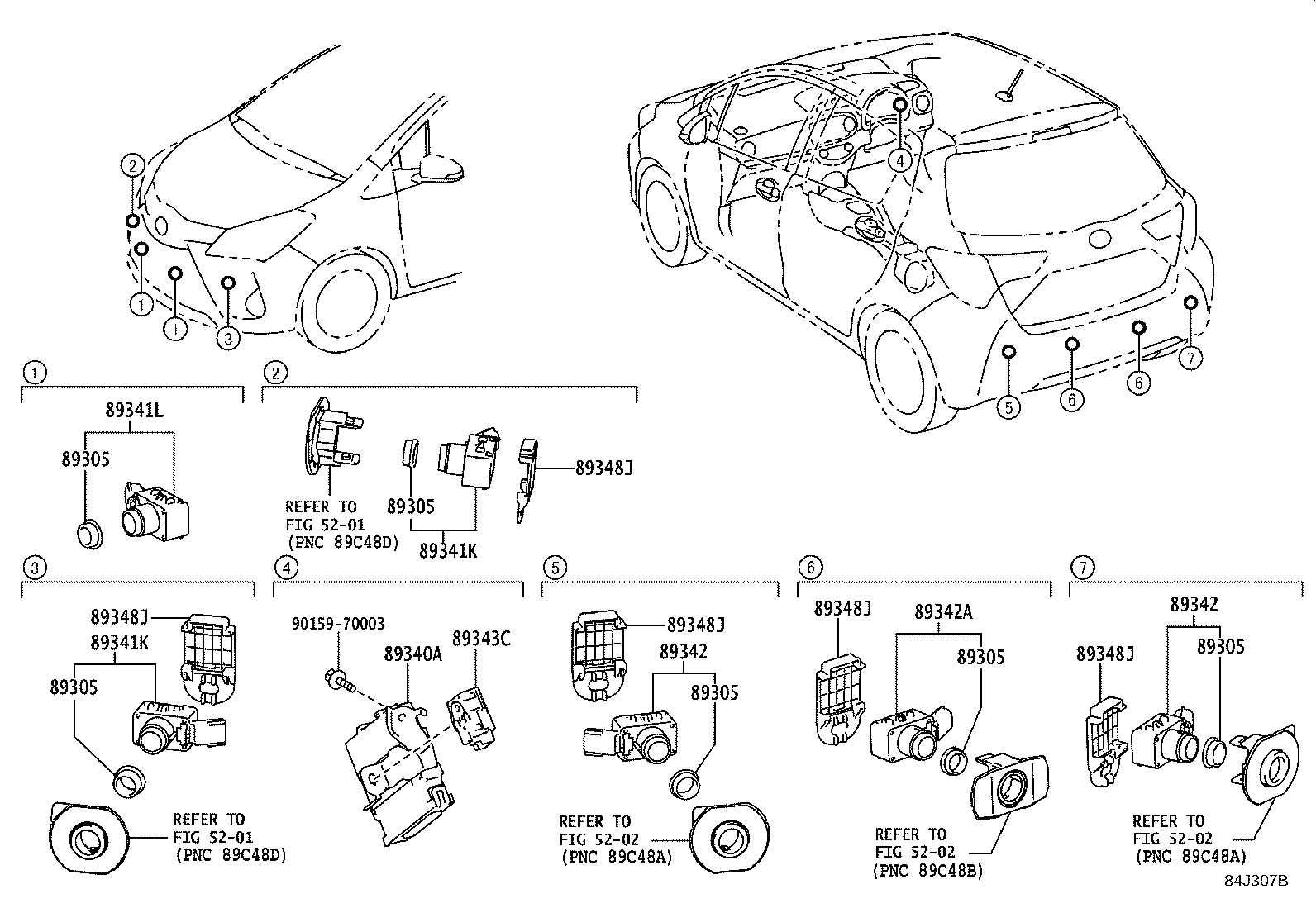 89340-52050 COMPUTER ASSY, CLEARANCE WARNING product image