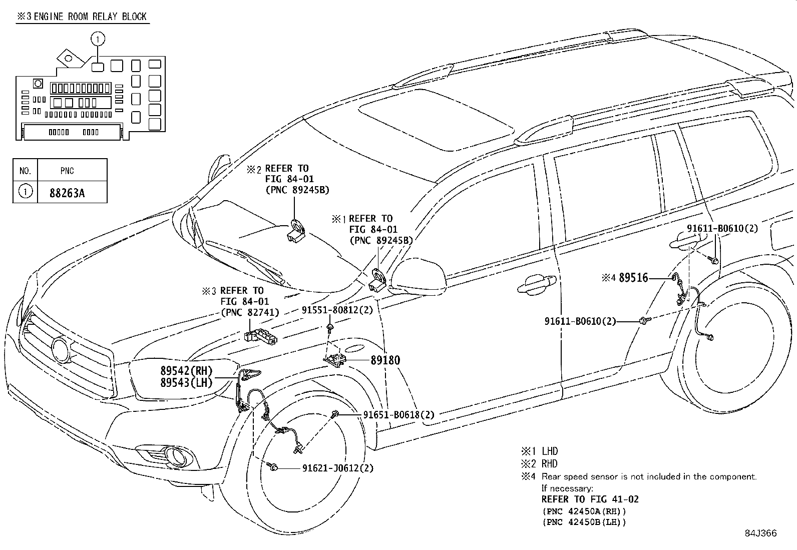 89516-48060 WIRE, SKID CONTROL SENSOR product image