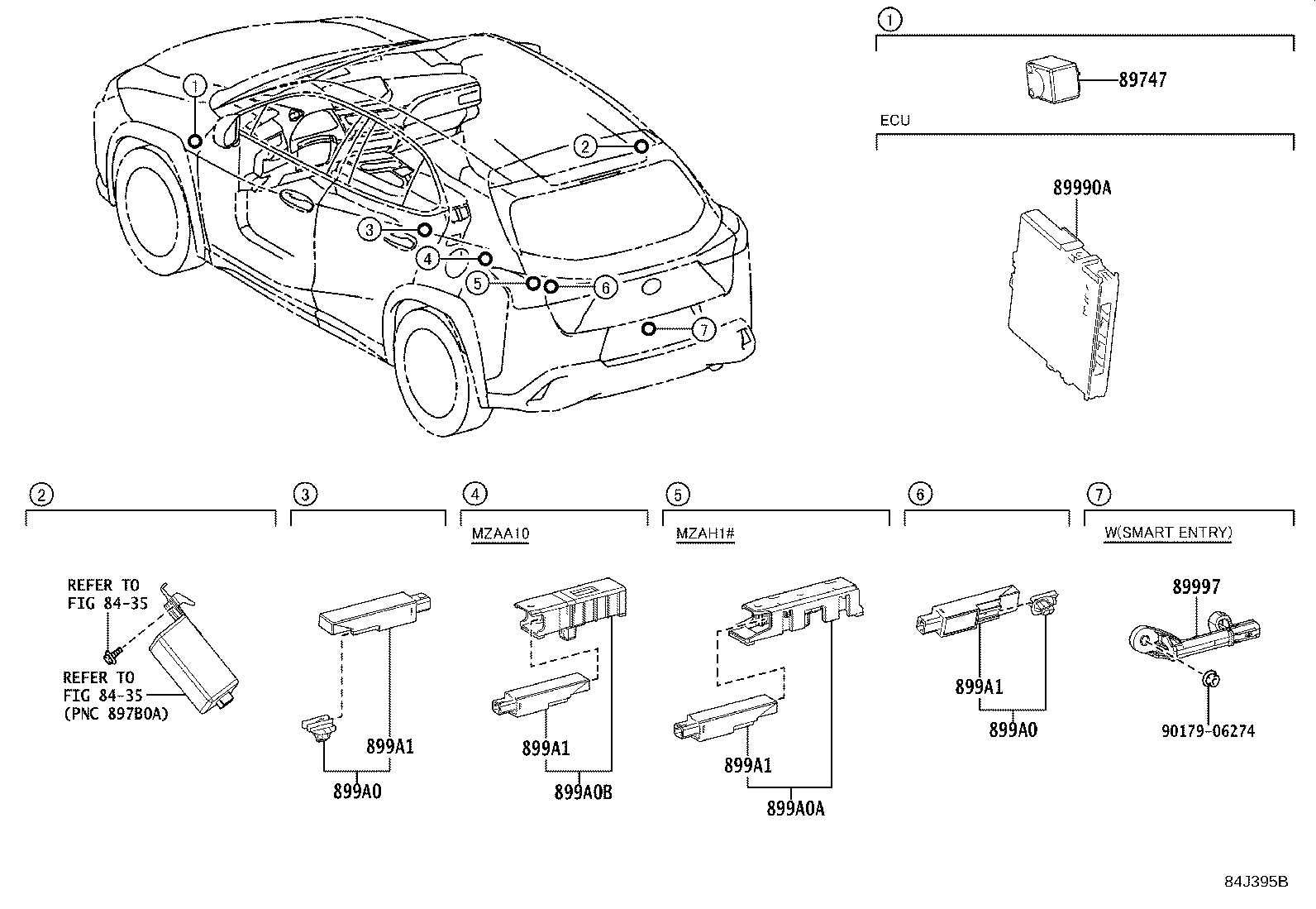 Toyota 899H0-76320 COMPUTER ASSY, SMART KEY