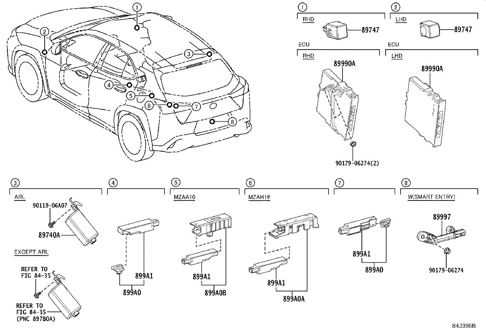 899H0-76401 COMPUTER ASSY, SMART KEY product image