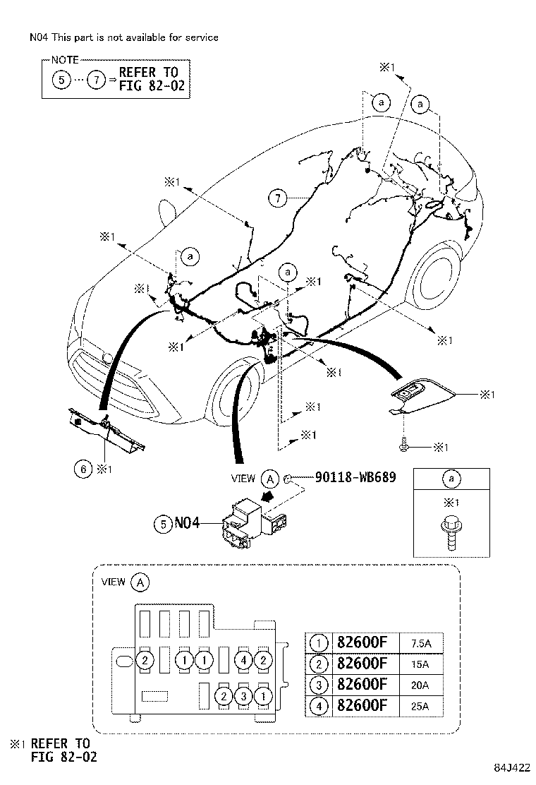 84319-WB008 HOUSING, STEERING WHEEL SWITCH product image