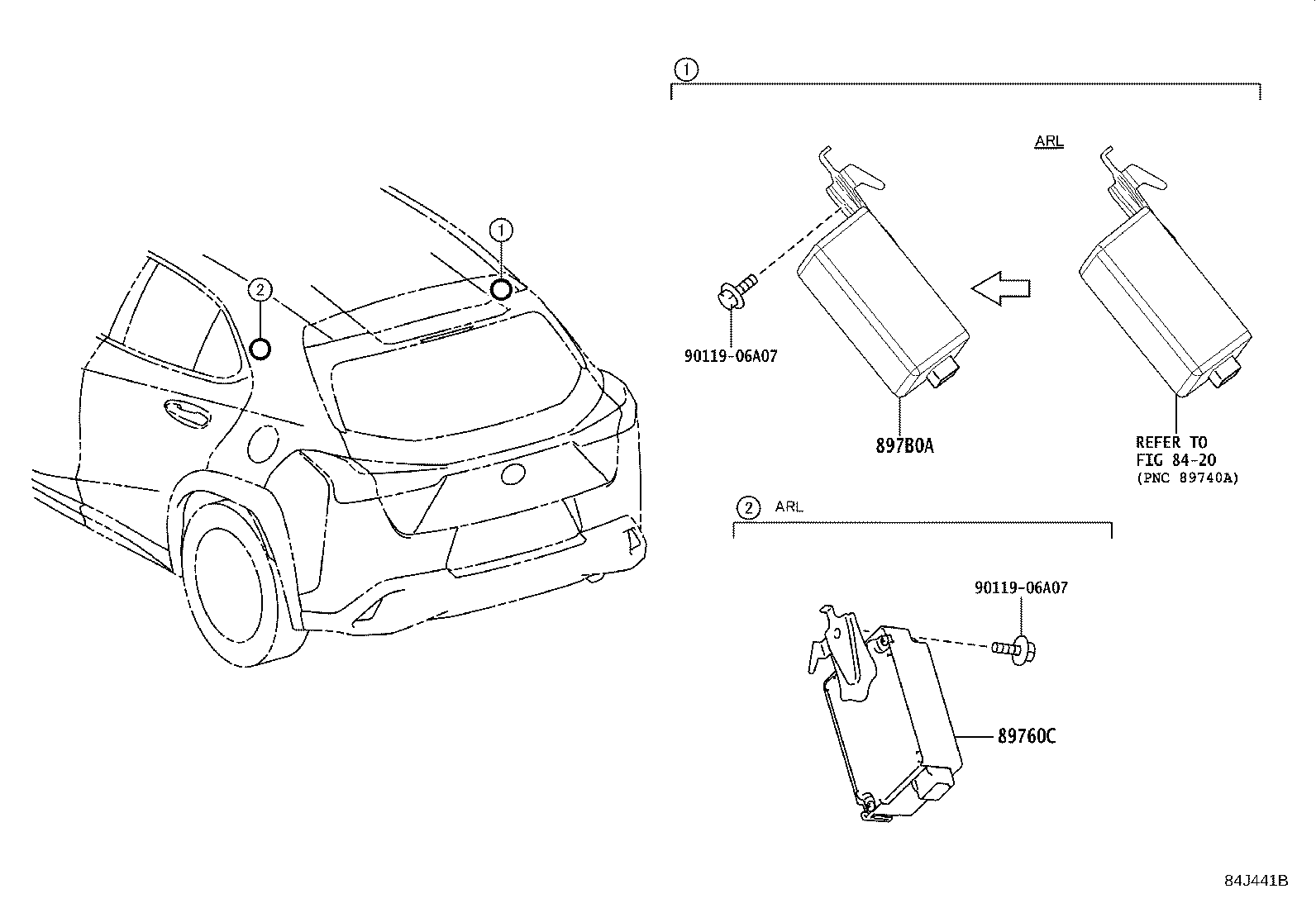 897B0-76031 RECEIVER ASSY, ELECTRICAL KEY & TPMS product image