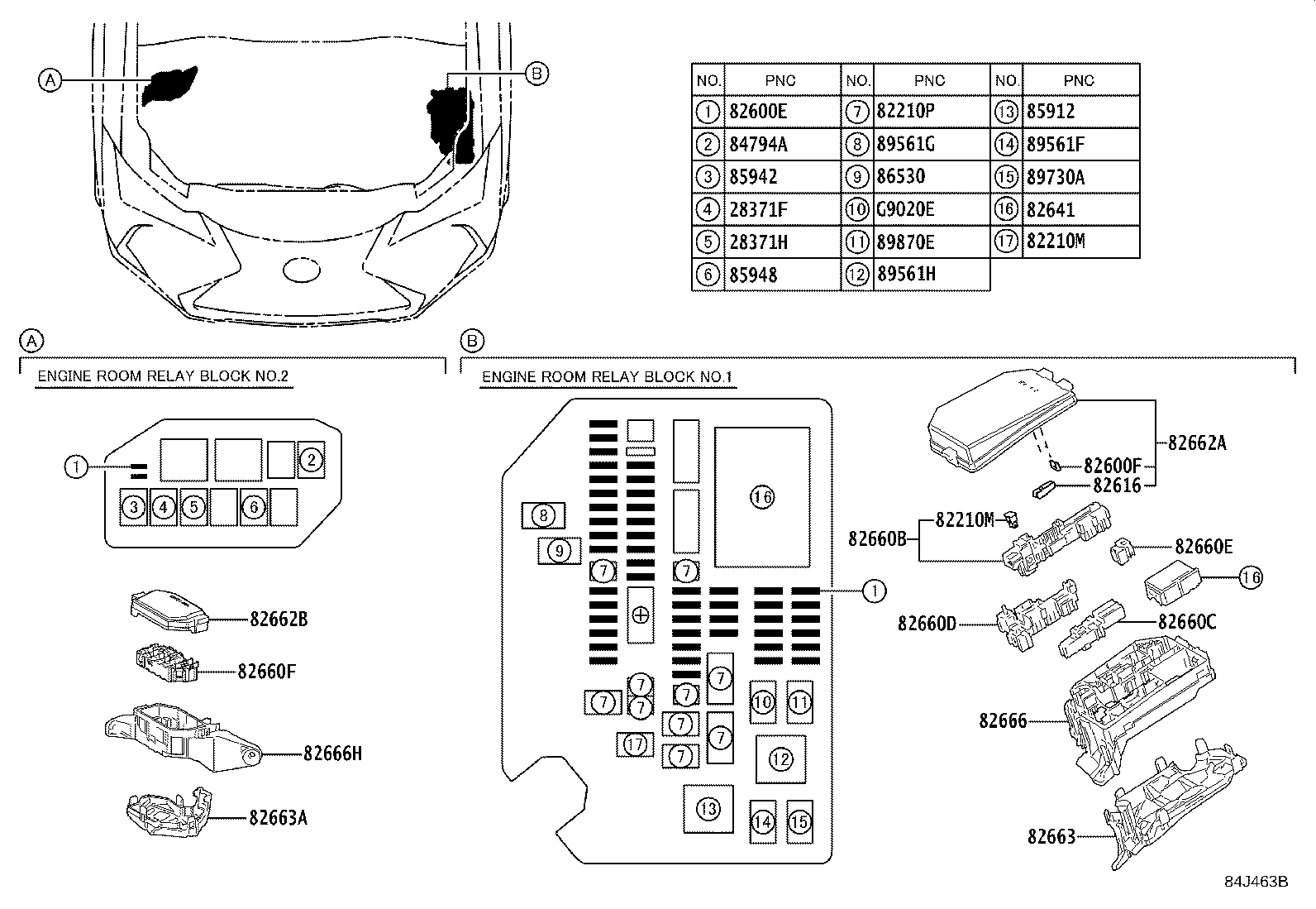84332-76040 SWITCH ASSY, HAZARD WARNING SIGNAL product image