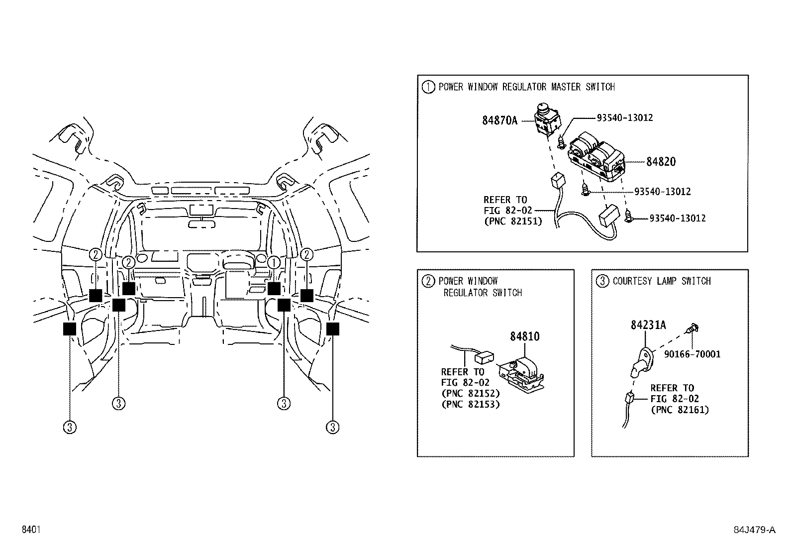 84243-BZ010 SWITCH, ENGINE HOOD product image