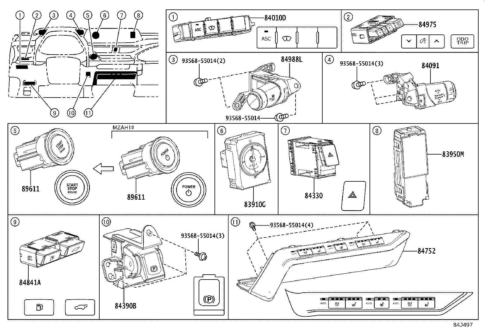 82662-76040 COVER, RELAY BLOCK, UPPER, NO.1 product image