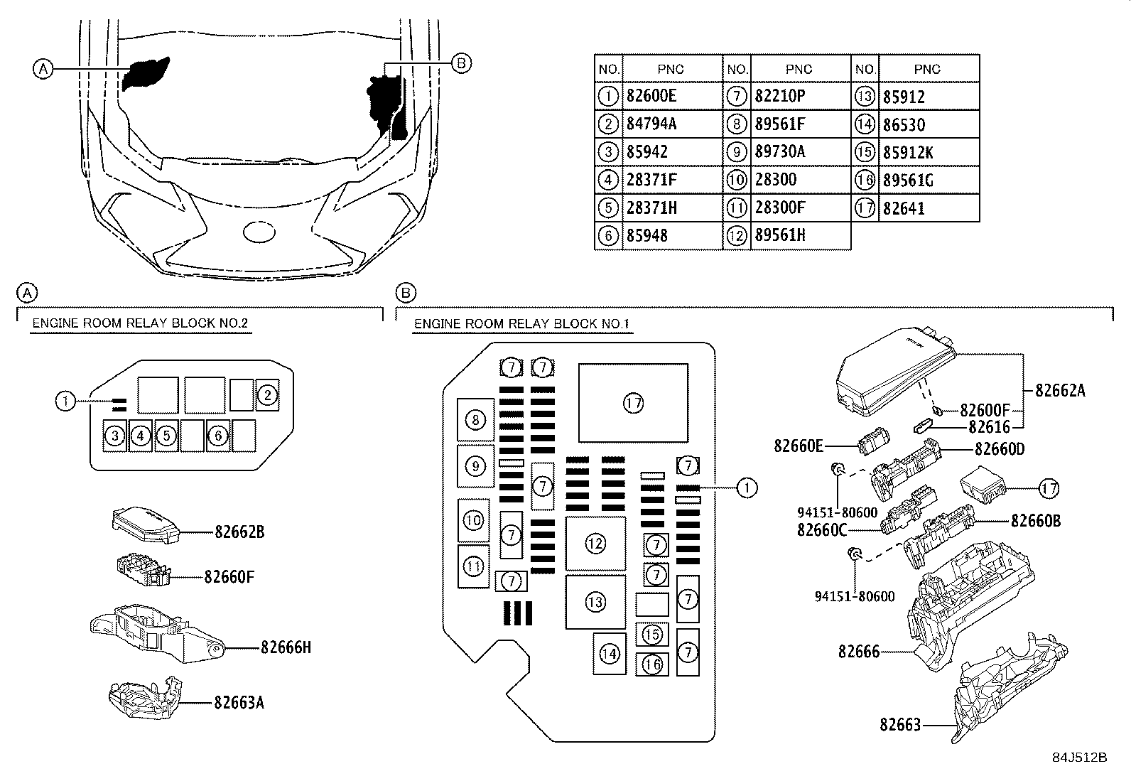 84332-76040 SWITCH ASSY, HAZARD WARNING SIGNAL product image