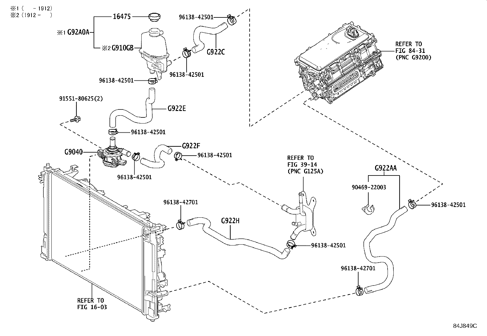 Toyota G9040-47020 INVERTER WATER PUMP ASSY(W/MOTOR)