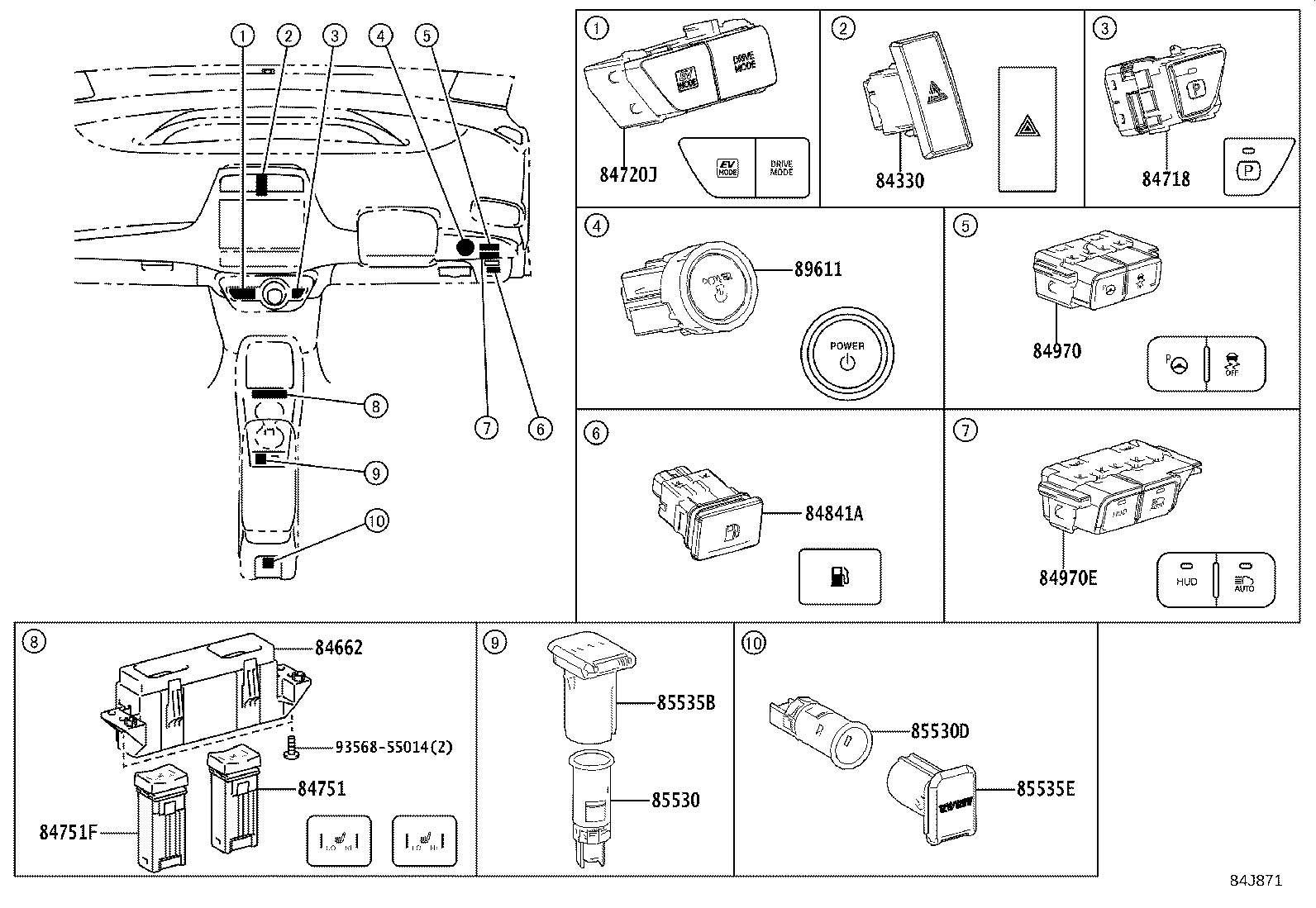 82660-47060 BLOCK ASSY, RELAY product image