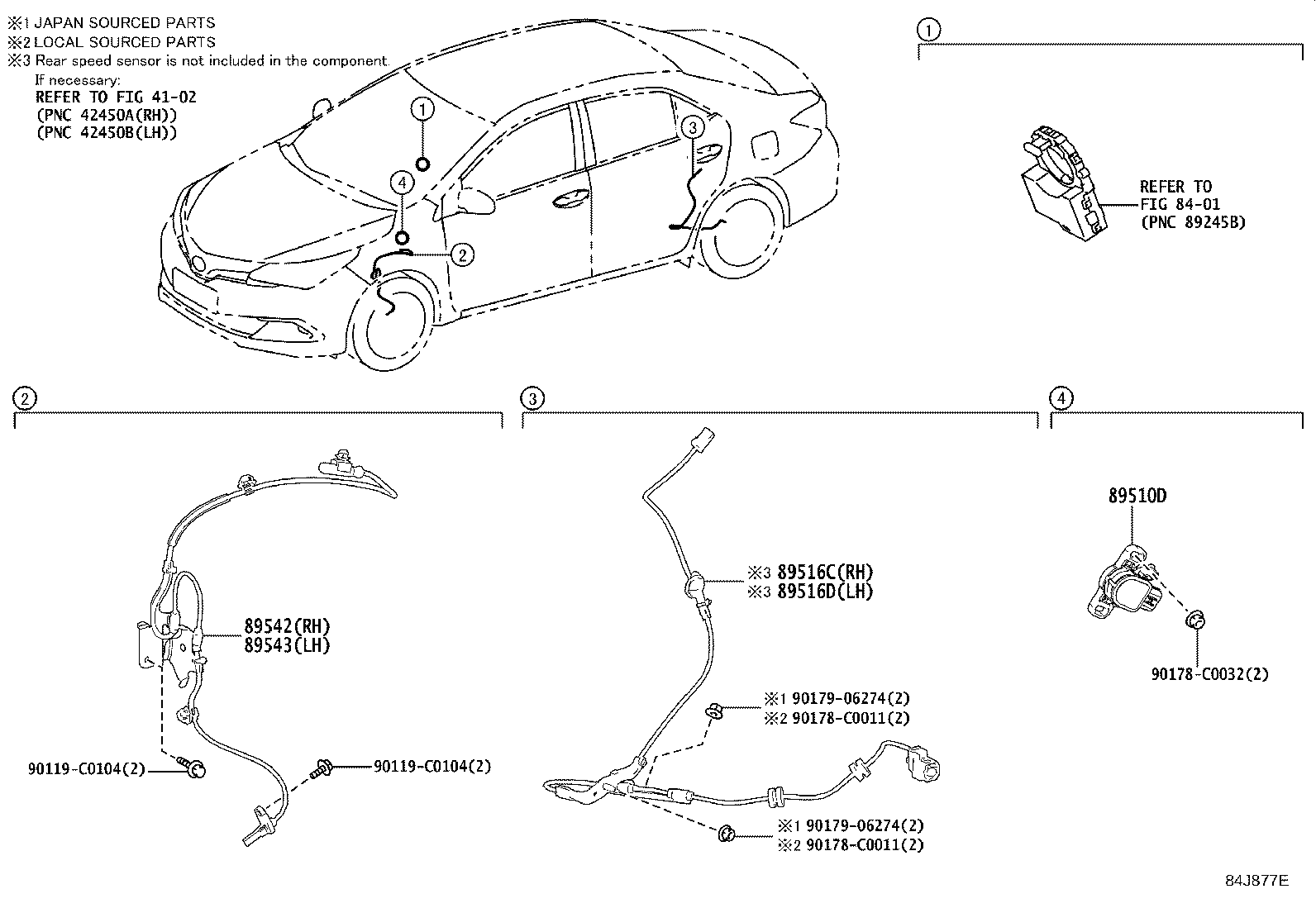 89510-02030 SENSOR ASSY, BRAKE PEDAL STROKE product image