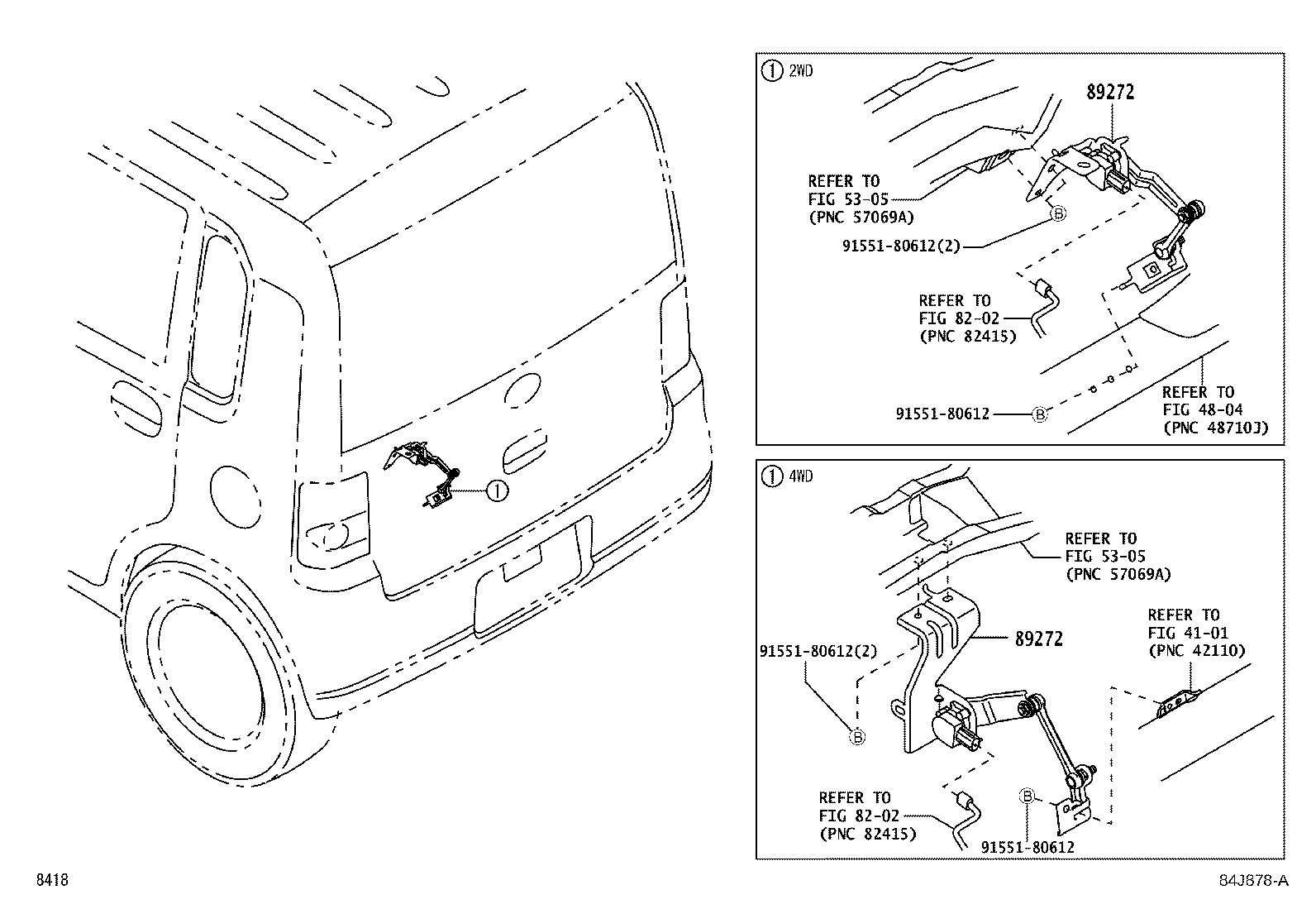 89408-B2050 SENSOR, HEIGHT CONTROL product image