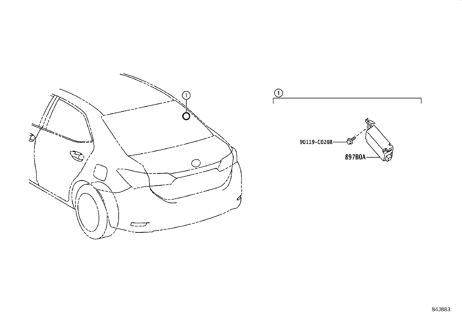 897B0-02160 RECEIVER ASSY, ELECTRICAL KEY & TPMS product image