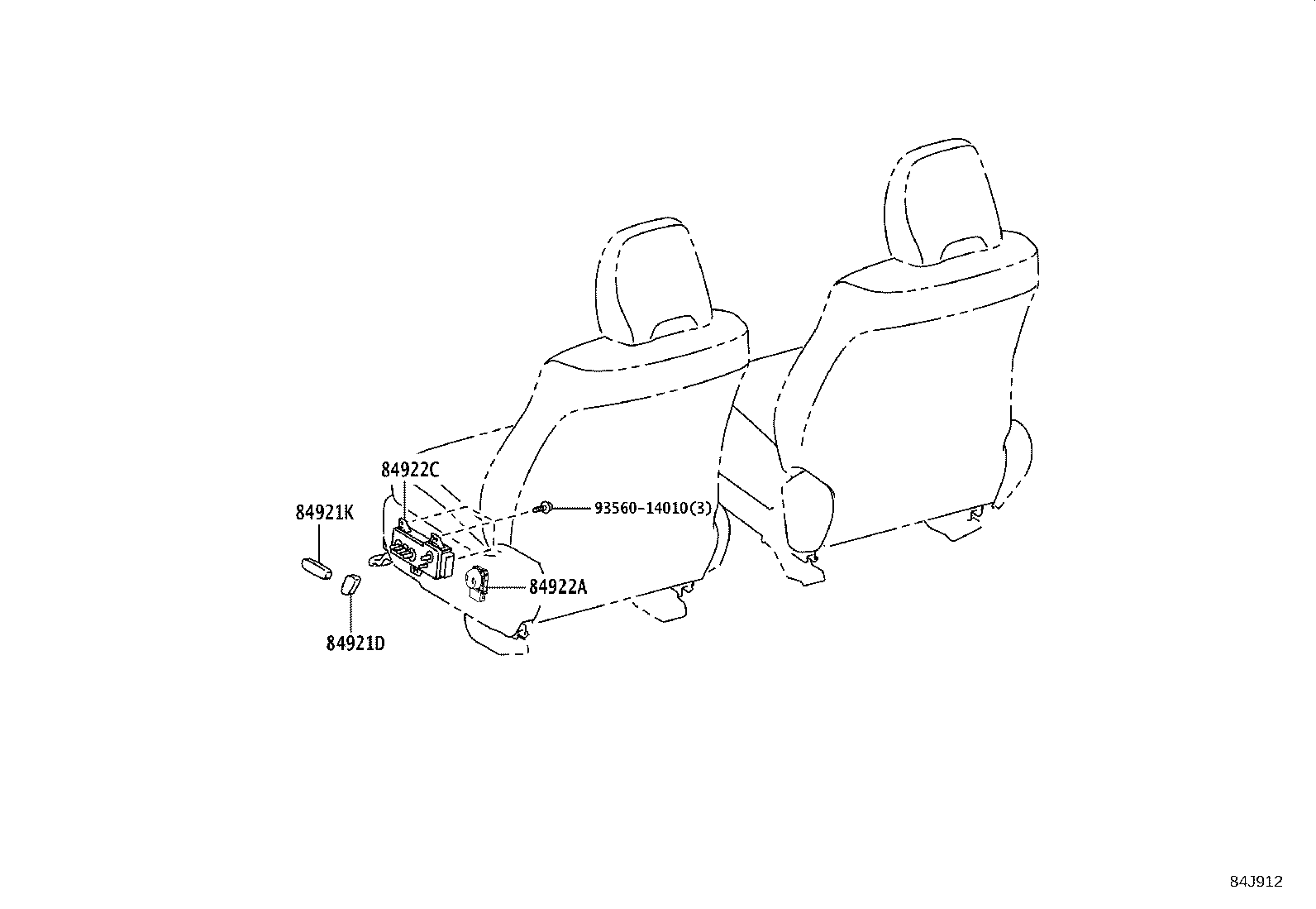 28859-0T030 HOLDER, BATTERY CURRENT SENSOR product image