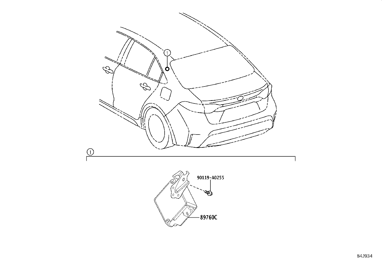 89760-02190 RECEIVER ASSY, TIRE PRESSURE MONITOR product image