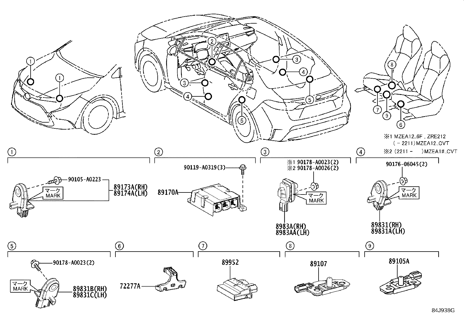 89952-02040 COMPUTER, OCCUPANT DETECTION product image