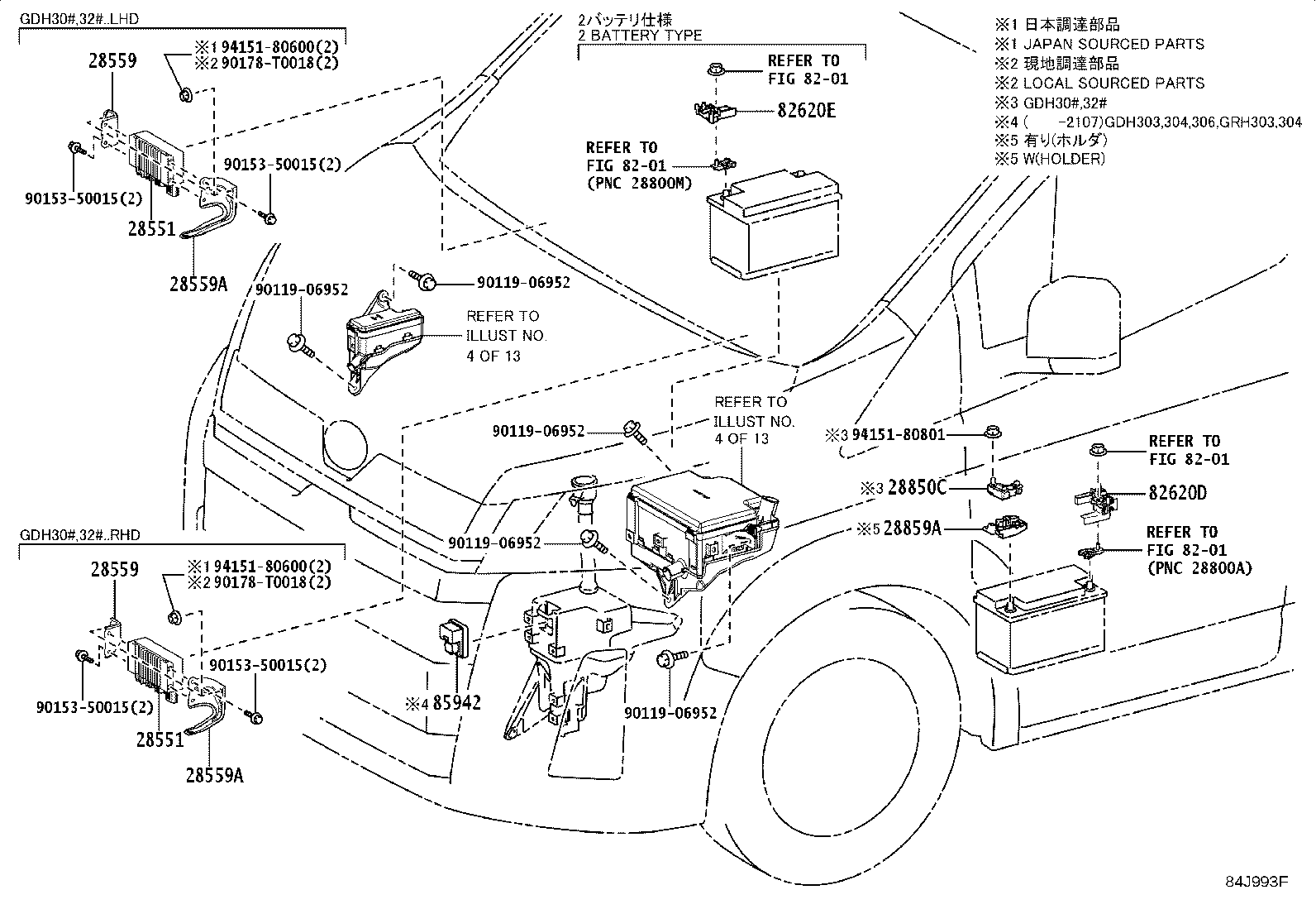 28559-11030 BRACKET, GLOW PLUG CONTROLLER, NO.1 product image
