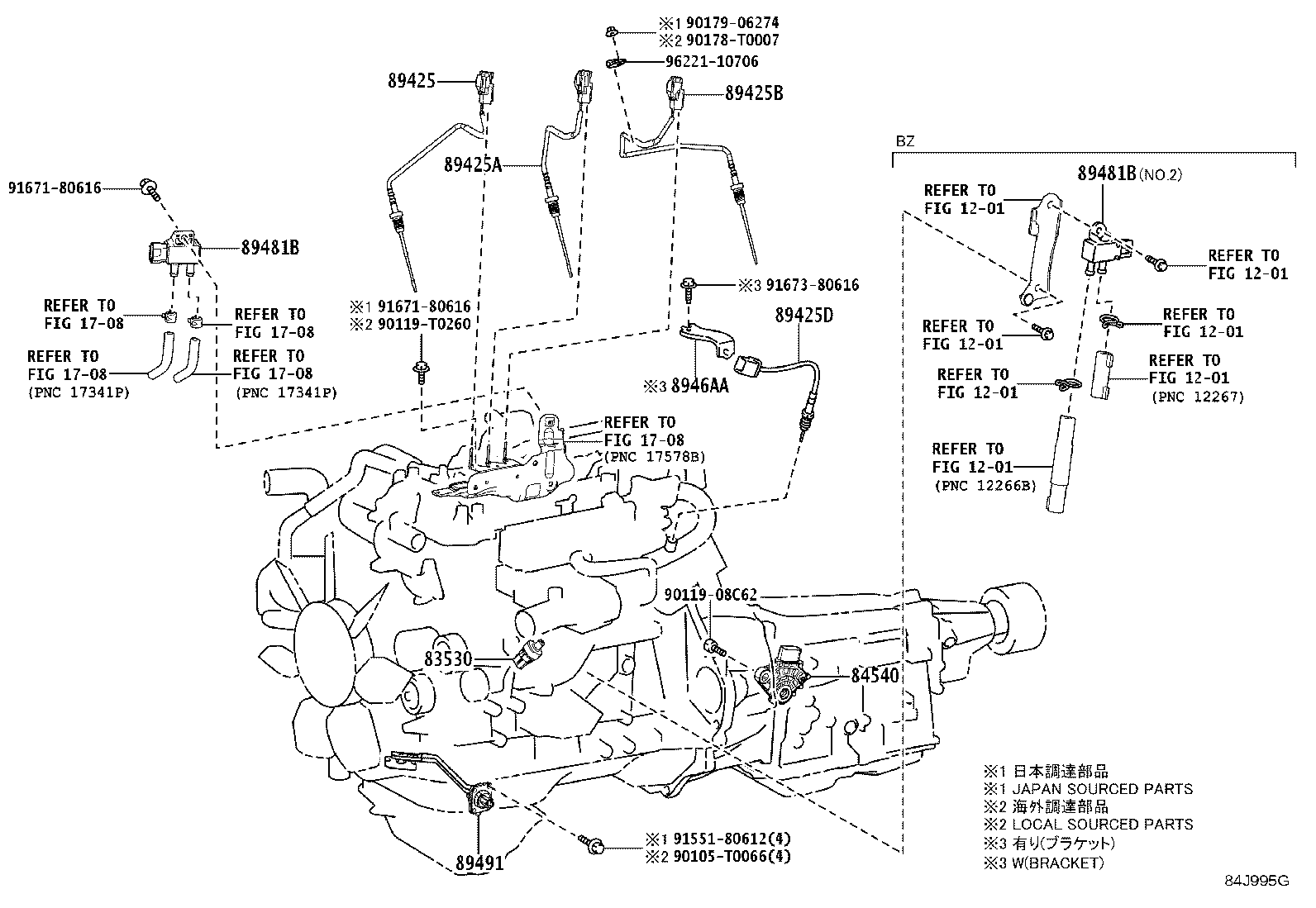 28559-11030 BRACKET, GLOW PLUG CONTROLLER, NO.1 product image