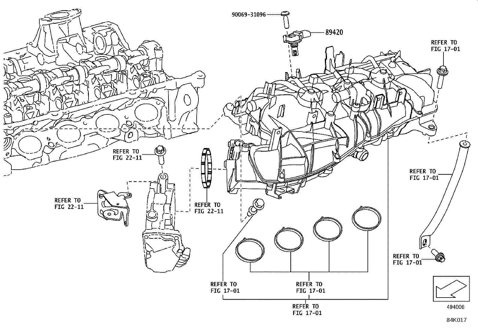 89420-WAA01 SENSOR ASSY, VACUUM product image