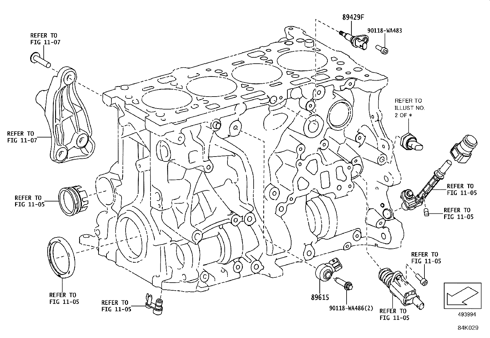89429-WAA02 SENSOR, TEMPERATURE product image