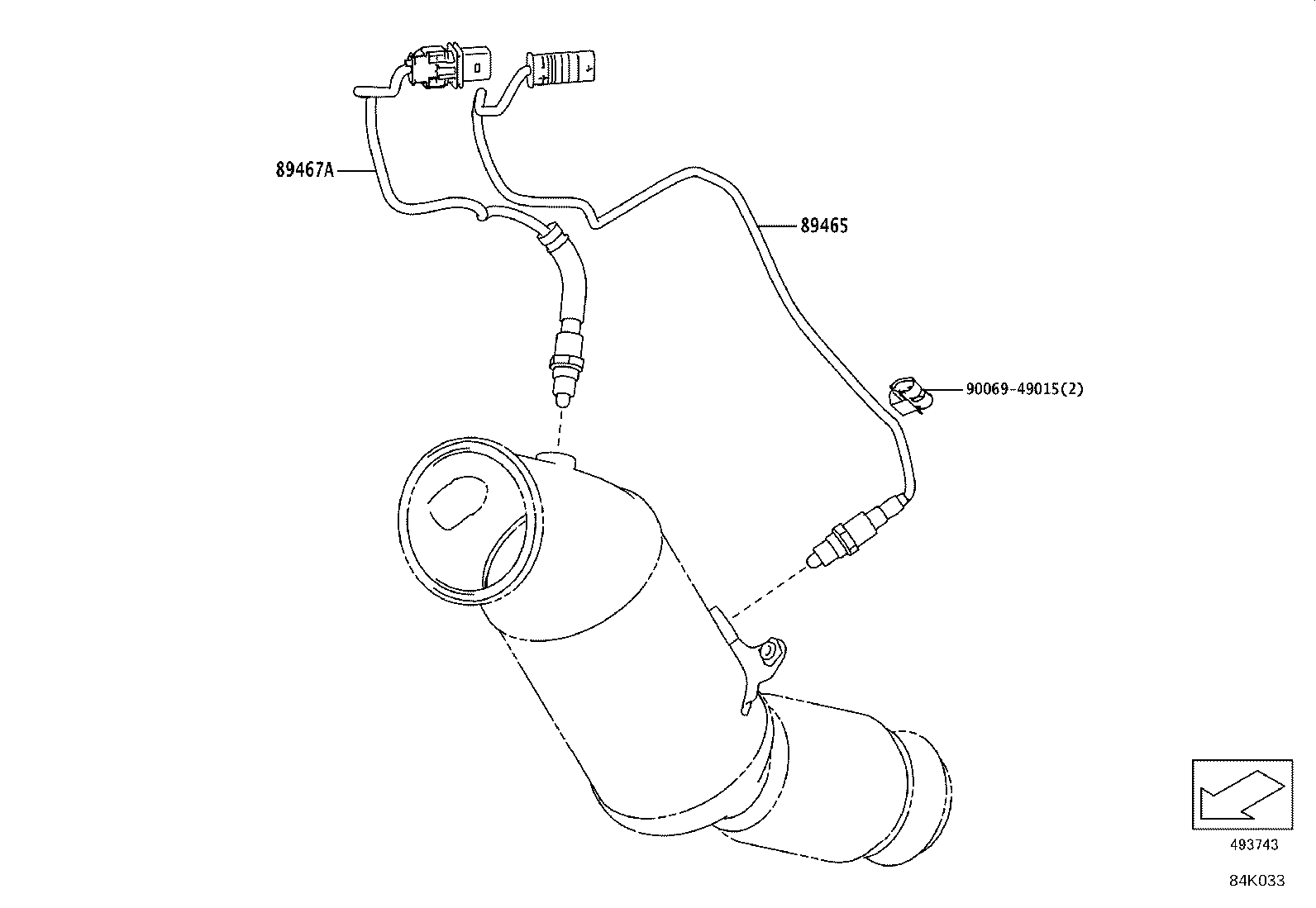 89429-WAA02 SENSOR, TEMPERATURE product image