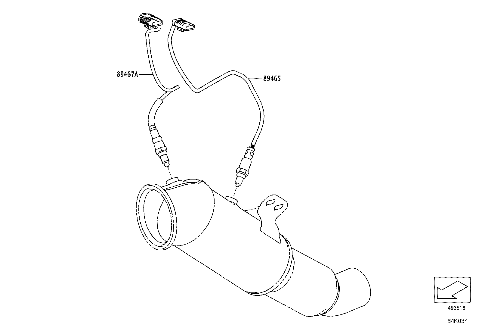 89429-WAA02 SENSOR, TEMPERATURE product image