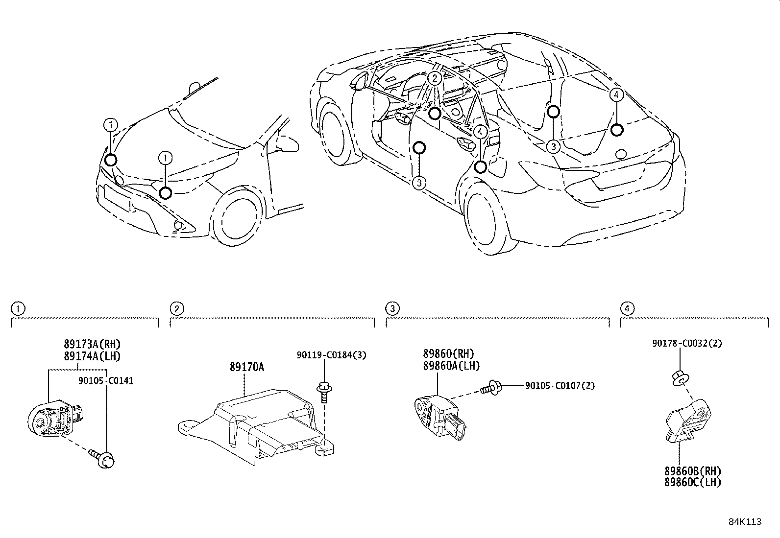 89170-02S70 COMPUTER ASSY, AIR BAG product image