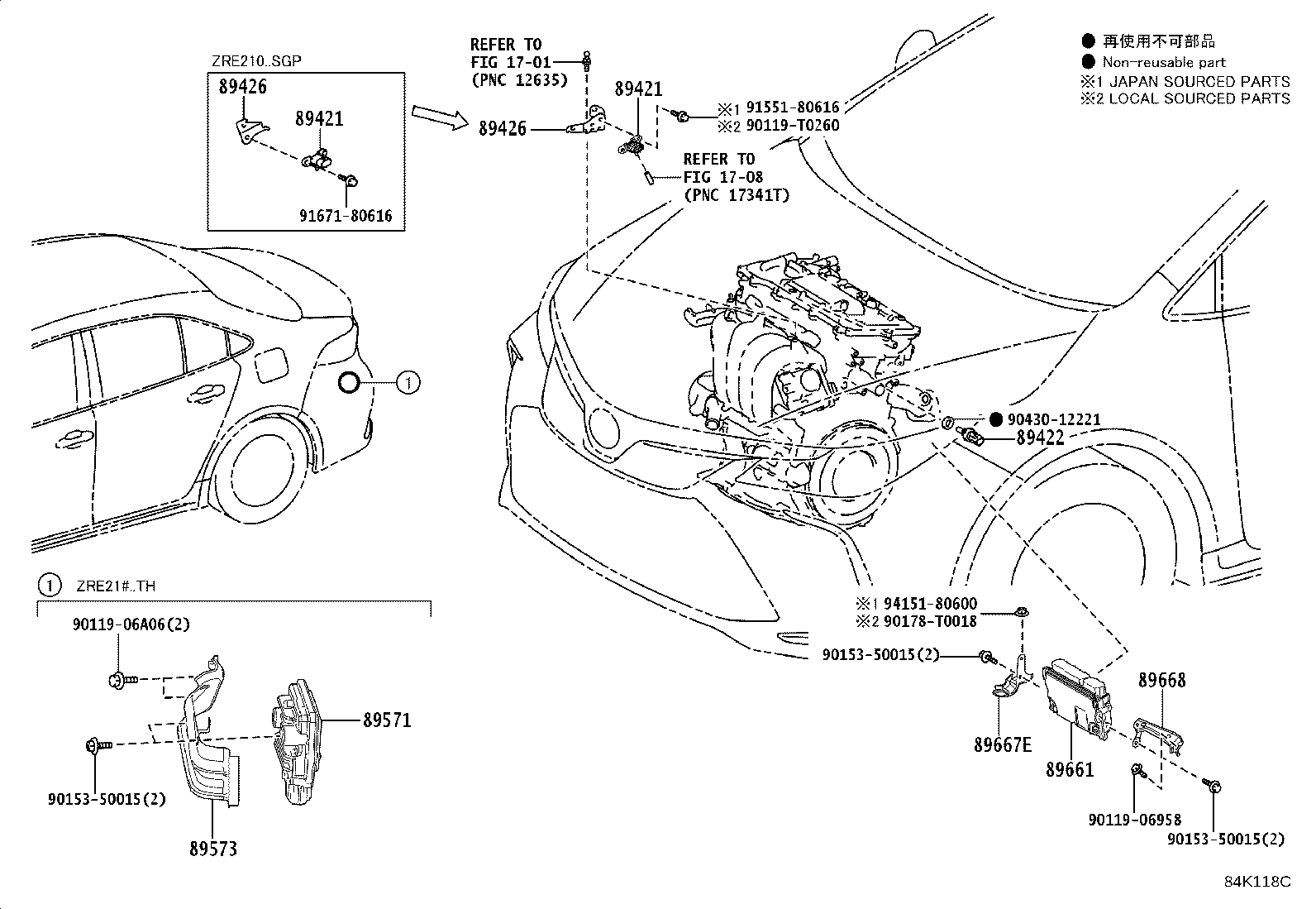 89661-0A470 COMPUTER, ENGINE CONTROL product image