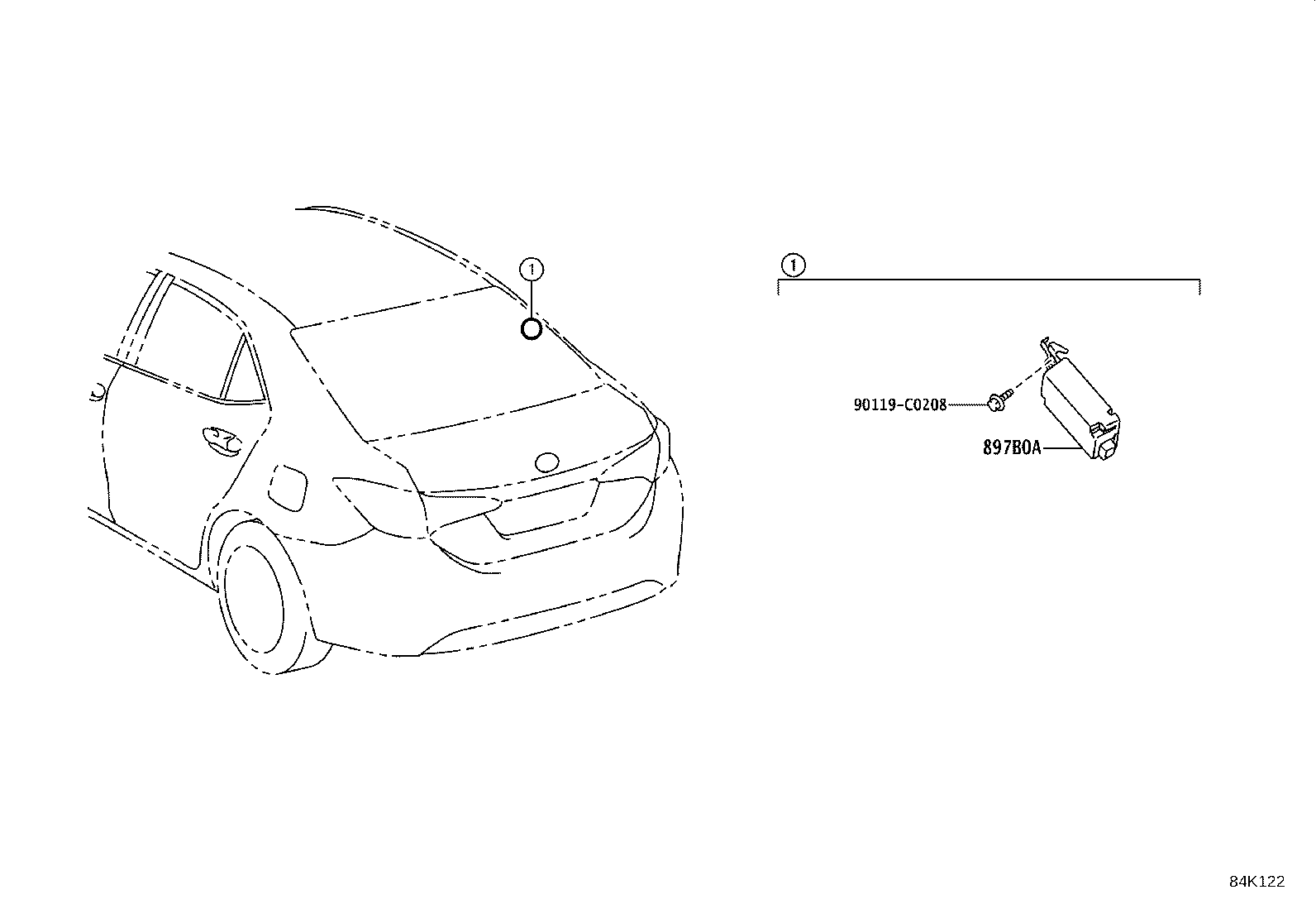 897B0-02170 RECEIVER ASSY, ELECTRICAL KEY & TPMS product image