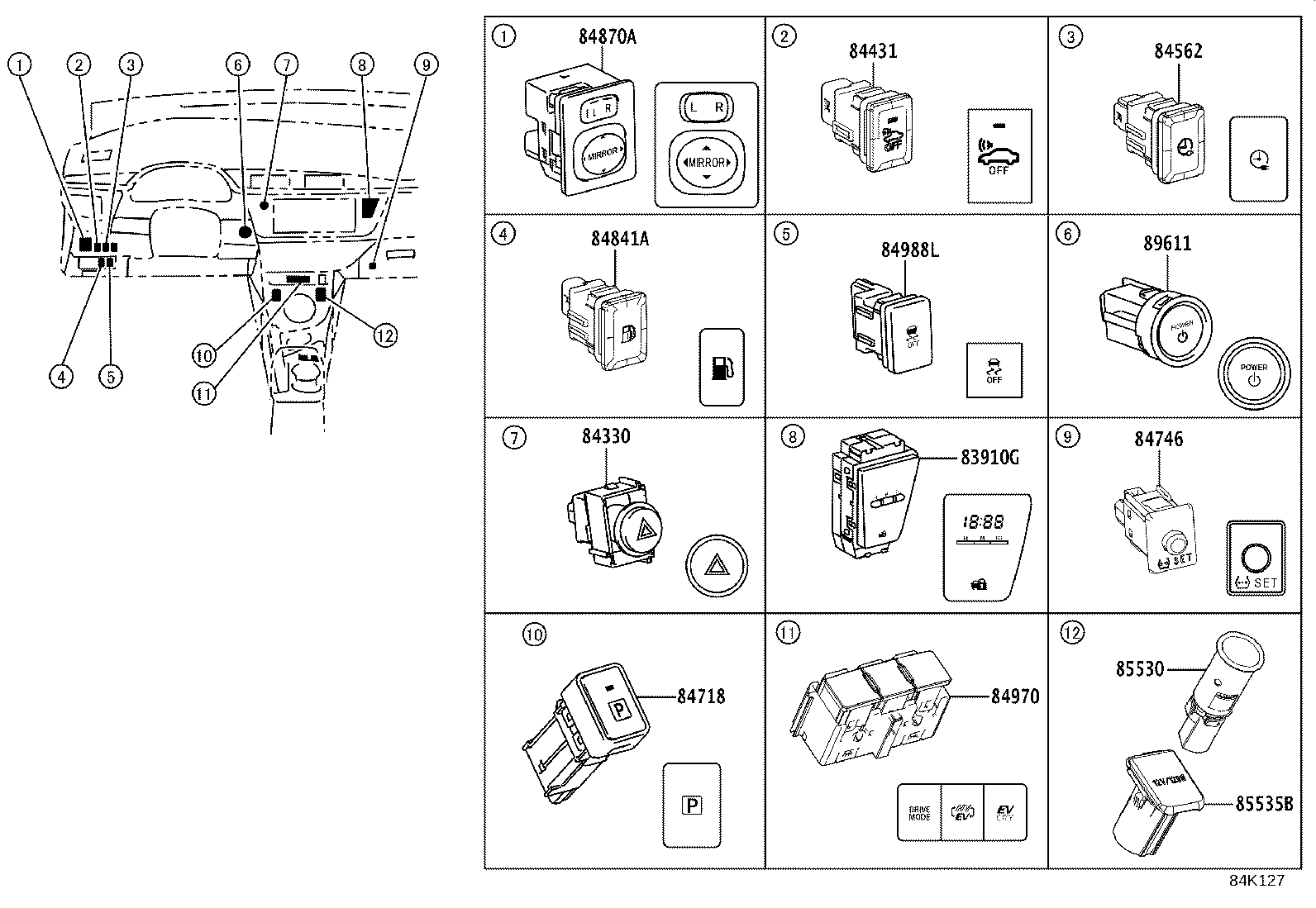 28859-0T080 HOLDER, BATTERY CURRENT SENSOR product image