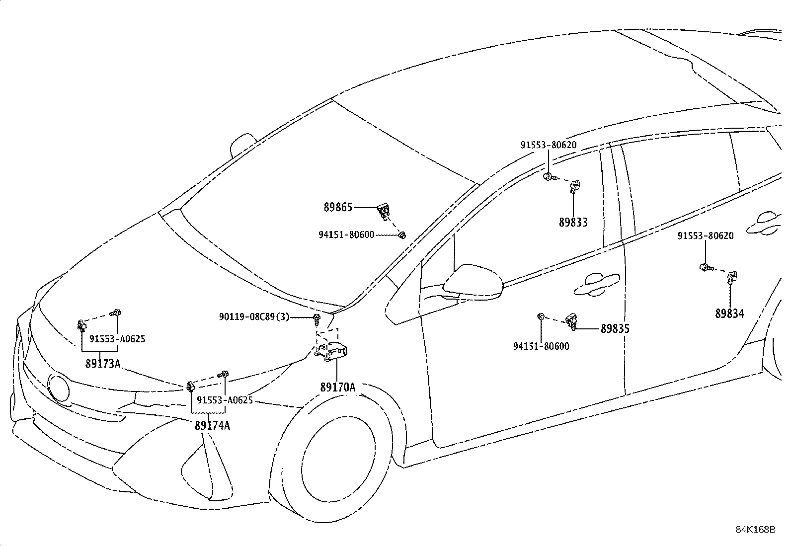 89170-47691 COMPUTER ASSY, AIR BAG product image
