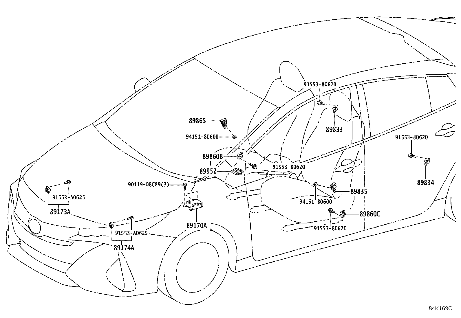 89170-47720 COMPUTER ASSY, AIR BAG product image