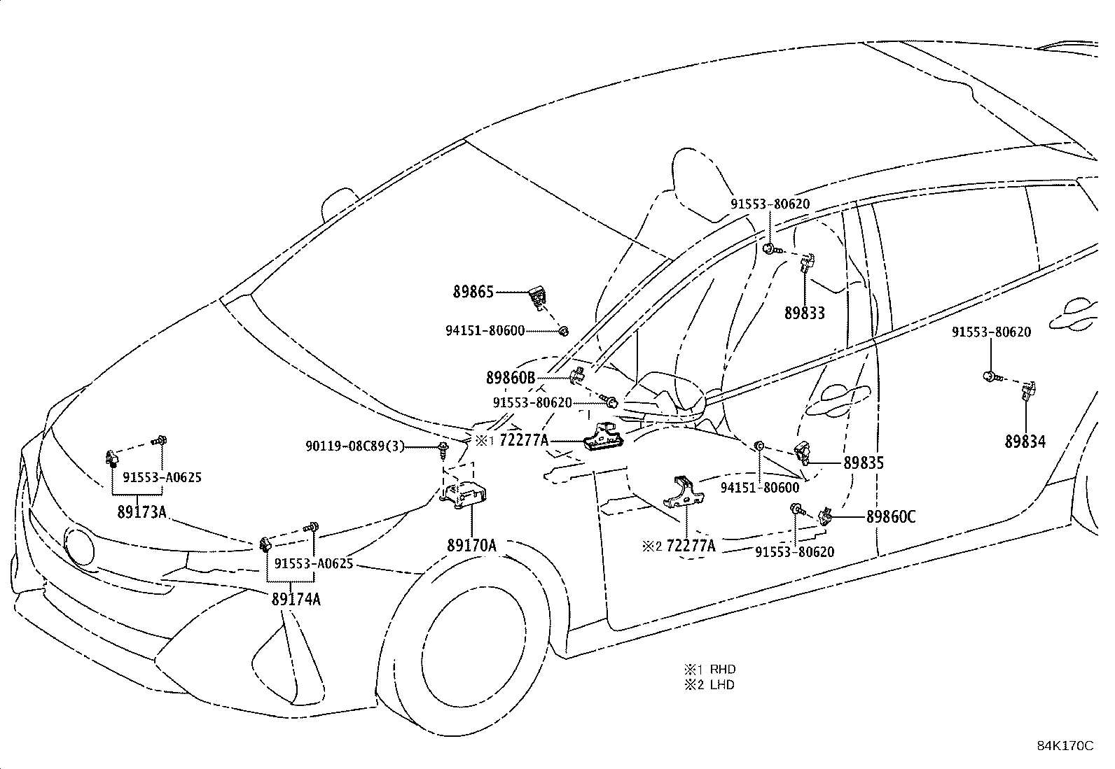 89170-47701 COMPUTER ASSY, AIR BAG product image