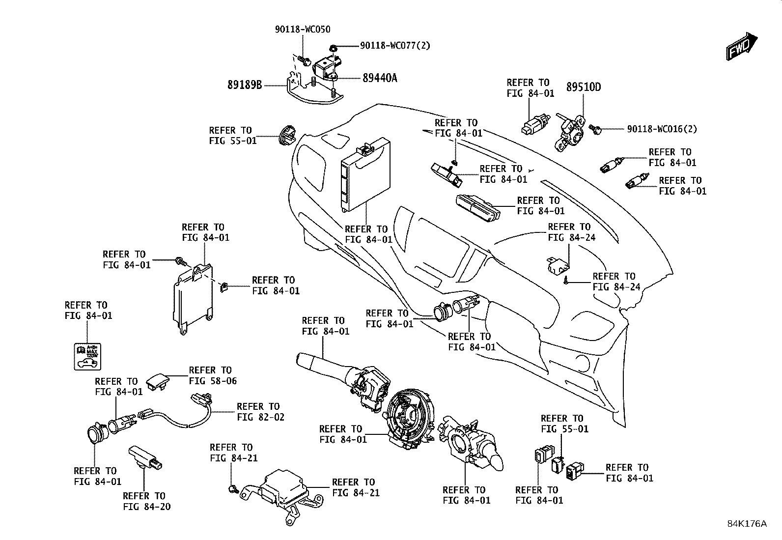89440-WC001 SENSOR ASSY, DECELERATION product image