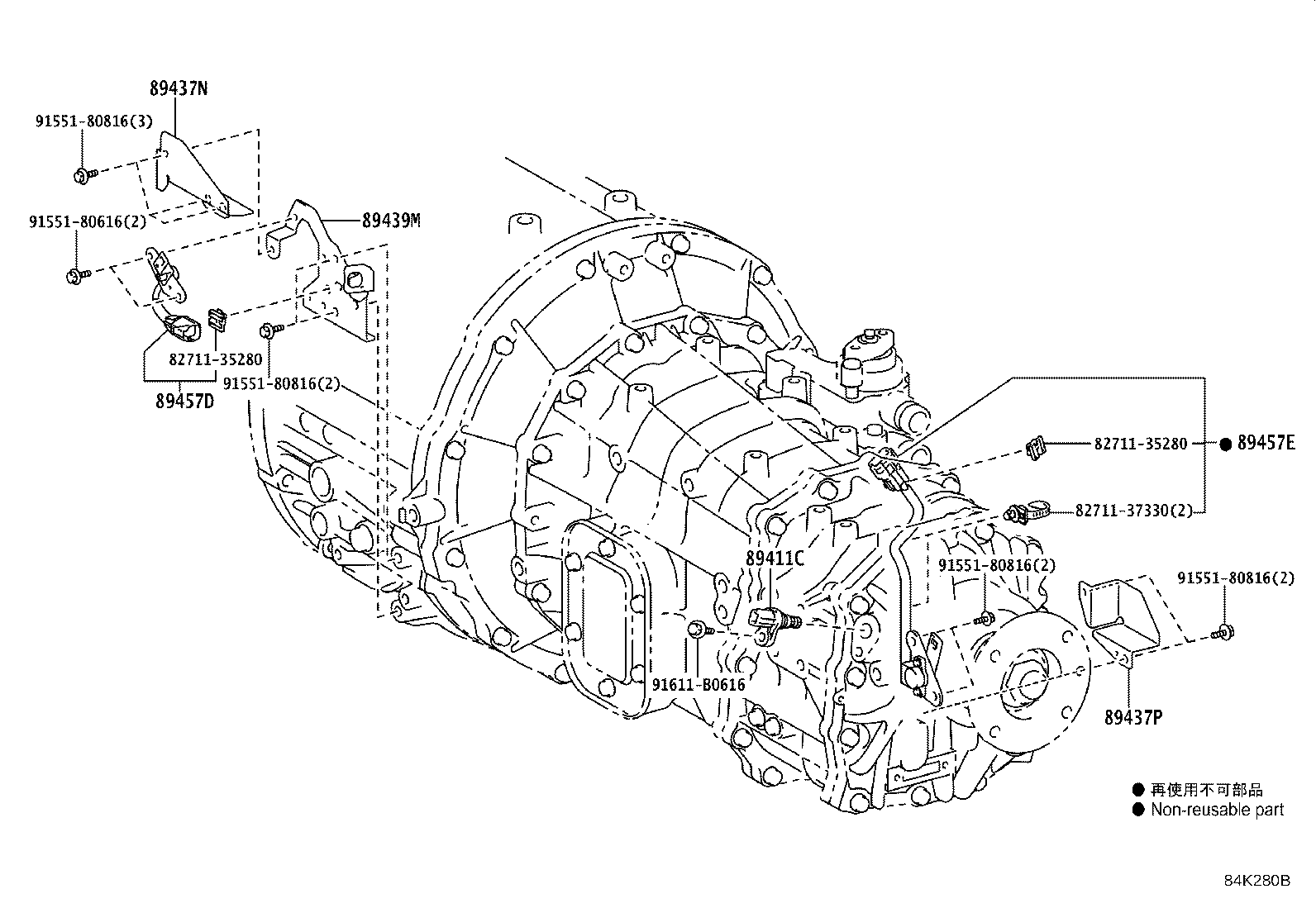 89411-37020 SENSOR, SPEED product image