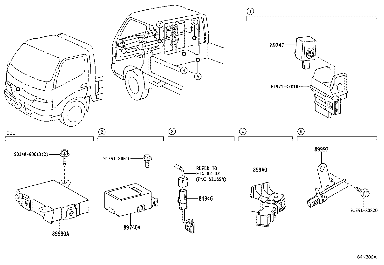 89741-37150 RECEIVER, DOOR CONTROL product image