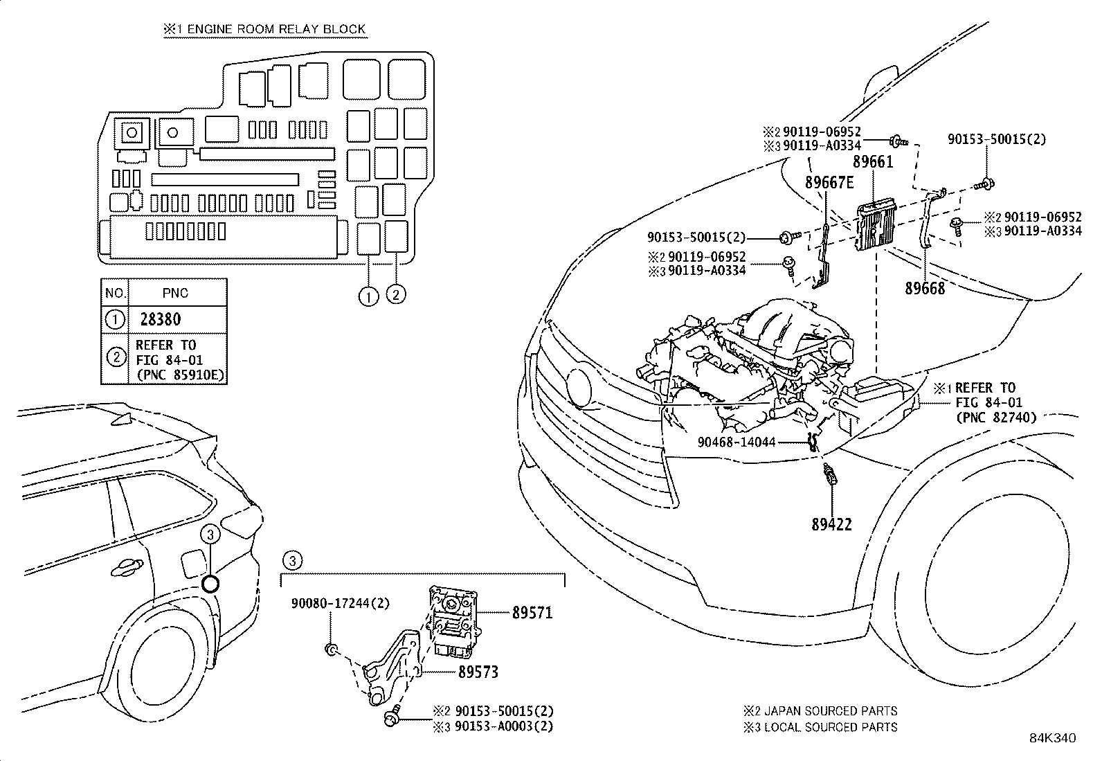 89661-0E590 COMPUTER, ENGINE CONTROL product image
