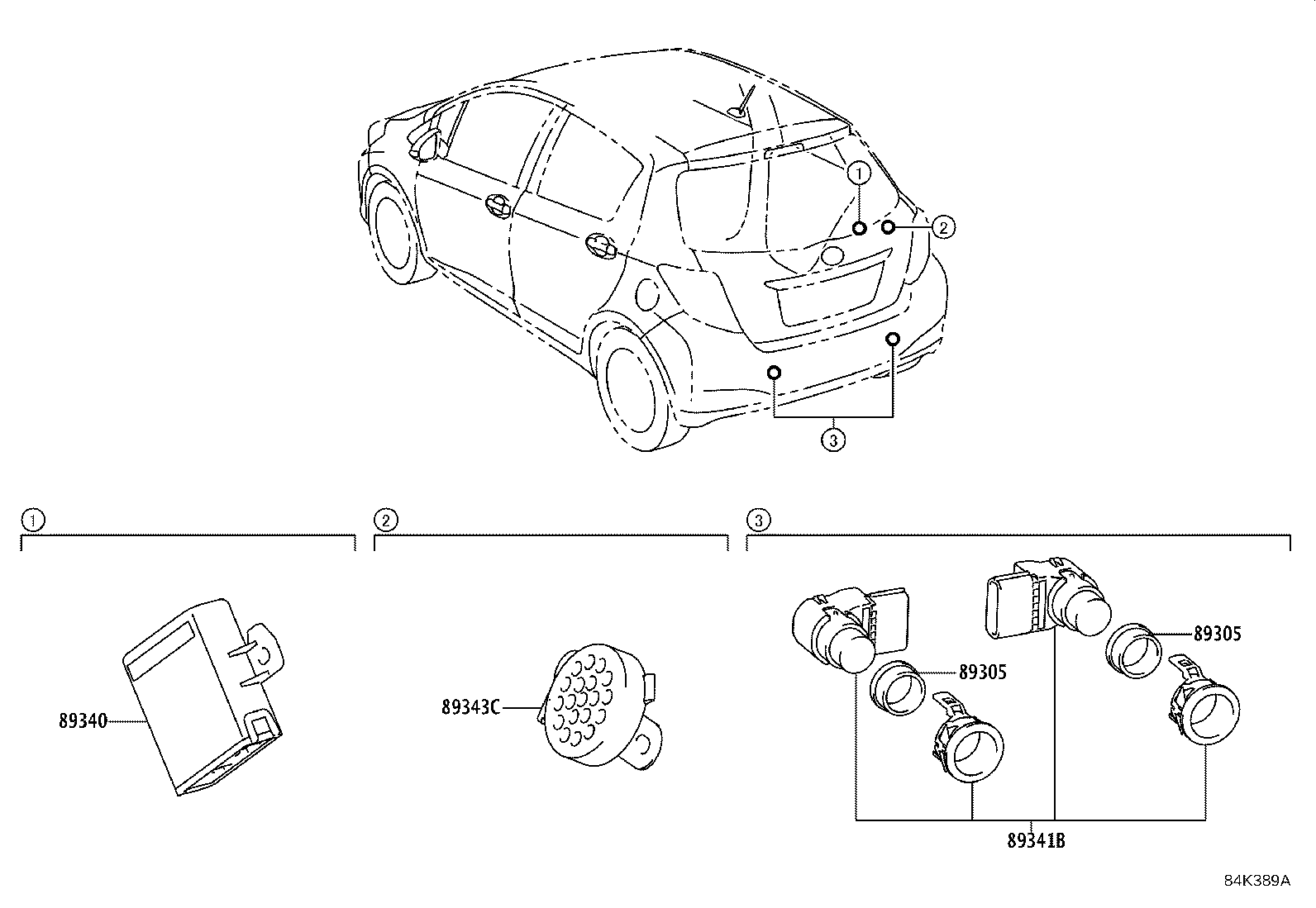89305-YY050 Toyota Reference Part product image