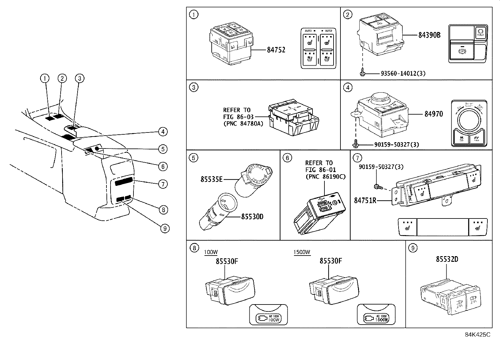 82610-48060 BLOCK ASSY, FUSE product image