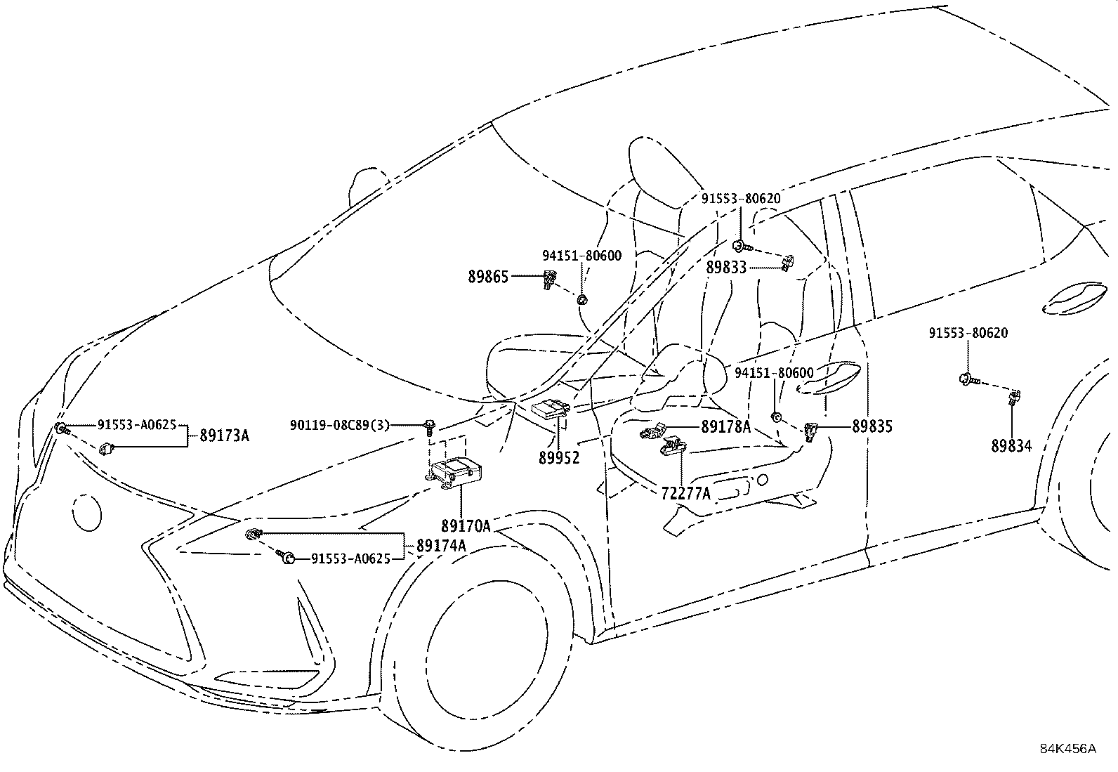 89170-48B80 COMPUTER ASSY, AIR BAG product image