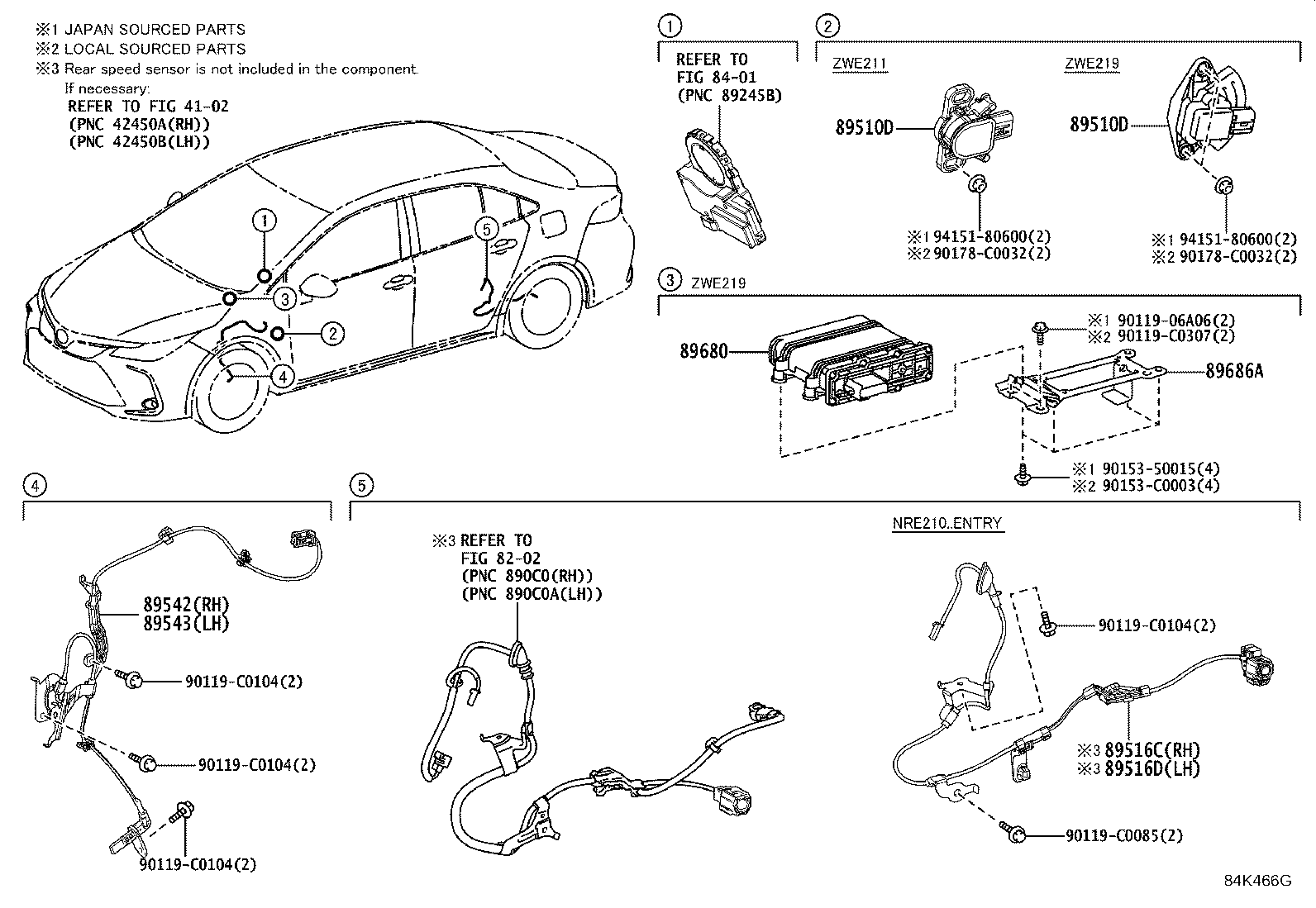 89510-02020 SENSOR ASSY, BRAKE PEDAL STROKE product image