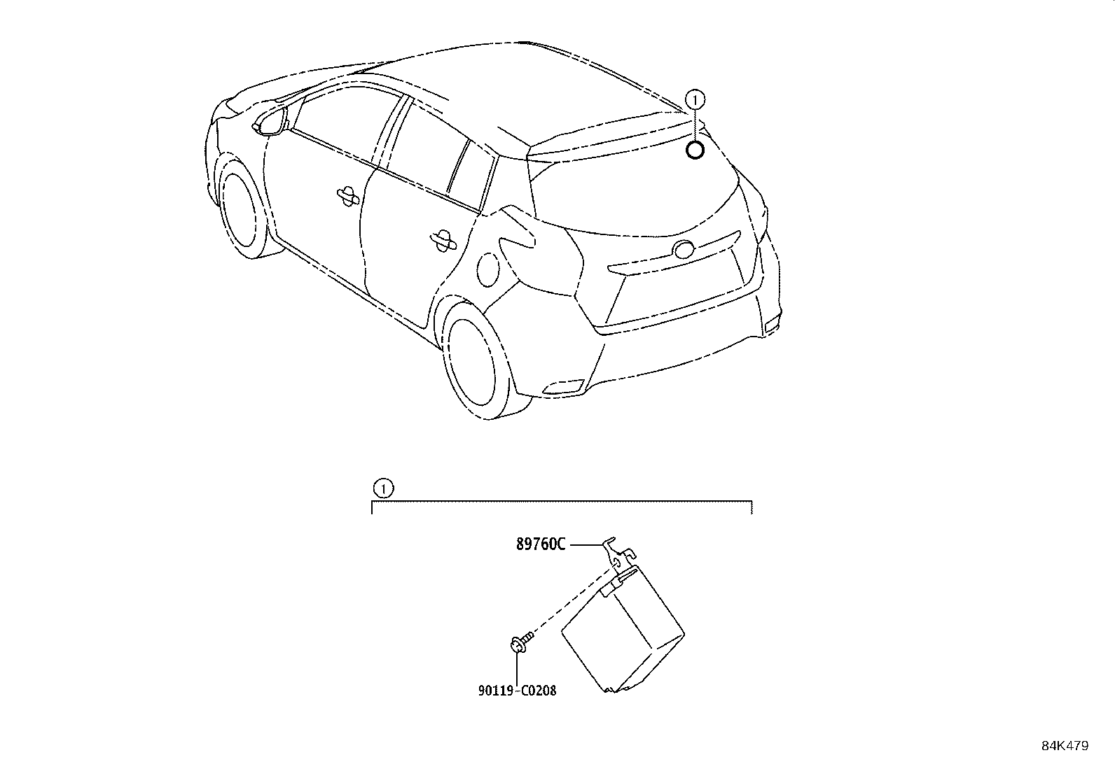 89760-0D050 RECEIVER ASSY, TIRE PRESSURE MONITOR product image