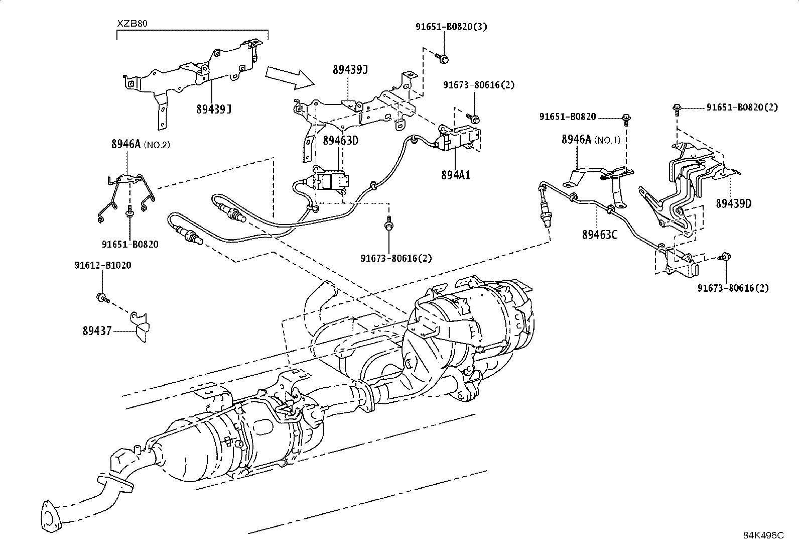 28559-11060 BRACKET, GLOW PLUG CONTROLLER, NO.2 product image