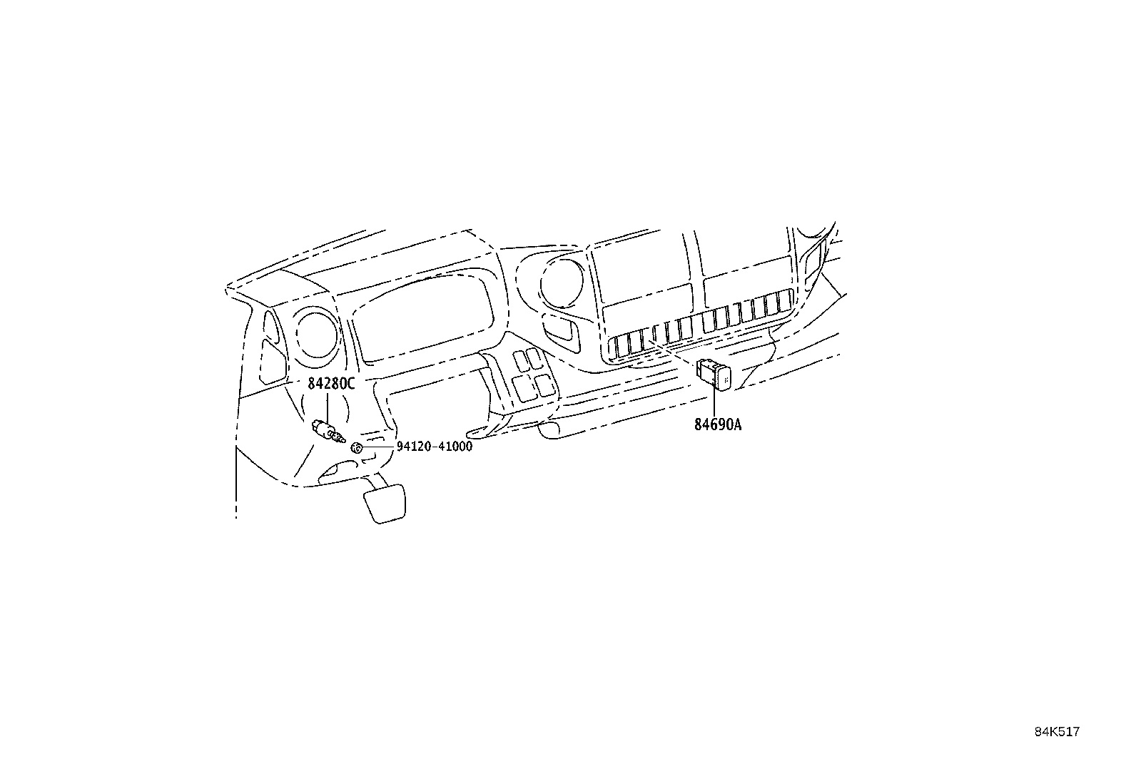 84640-37080 SWITCH ASSY, POWER TAKE-OFF CLUTCH product image