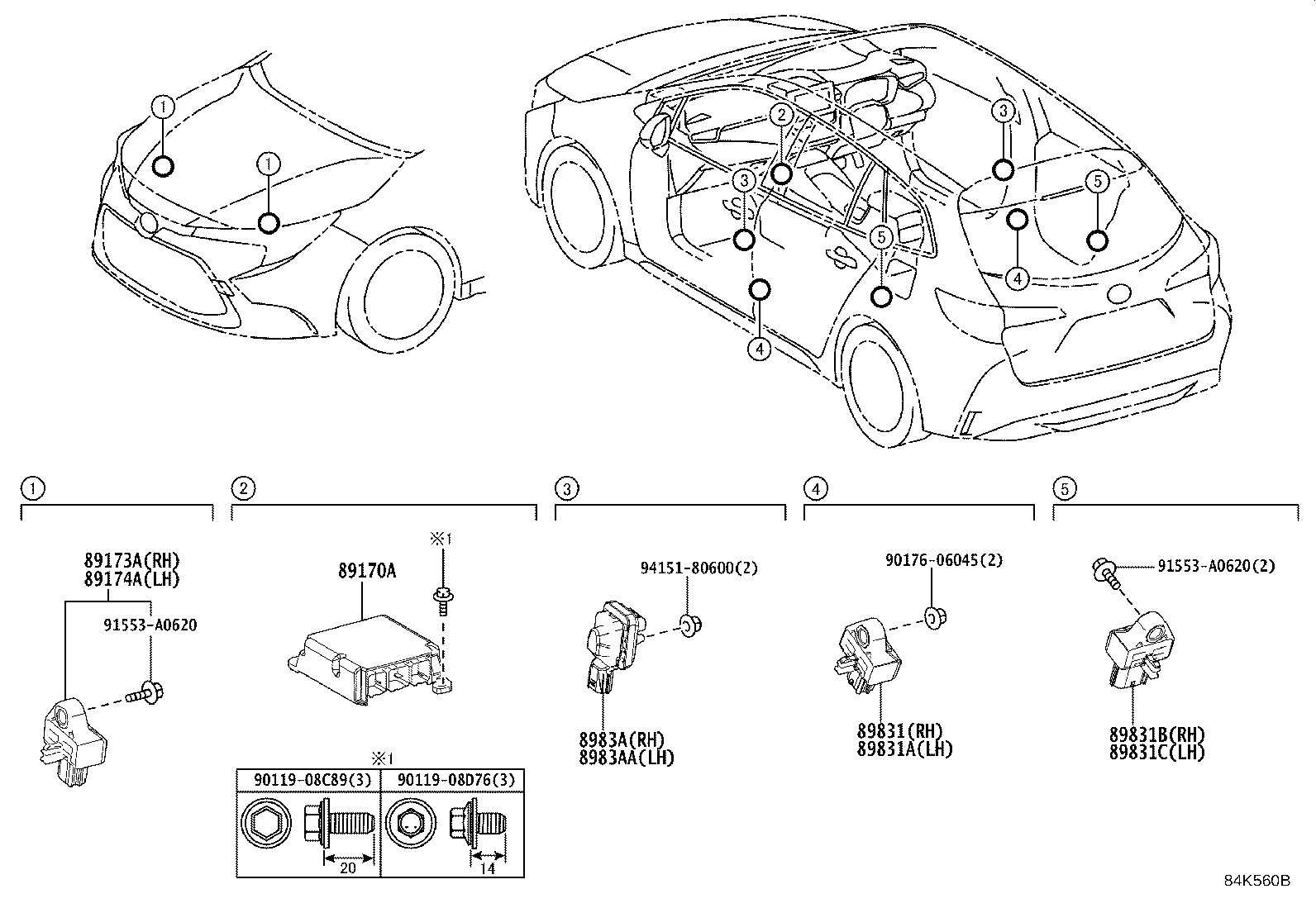 89170-12L30 COMPUTER ASSY, AIR BAG product image
