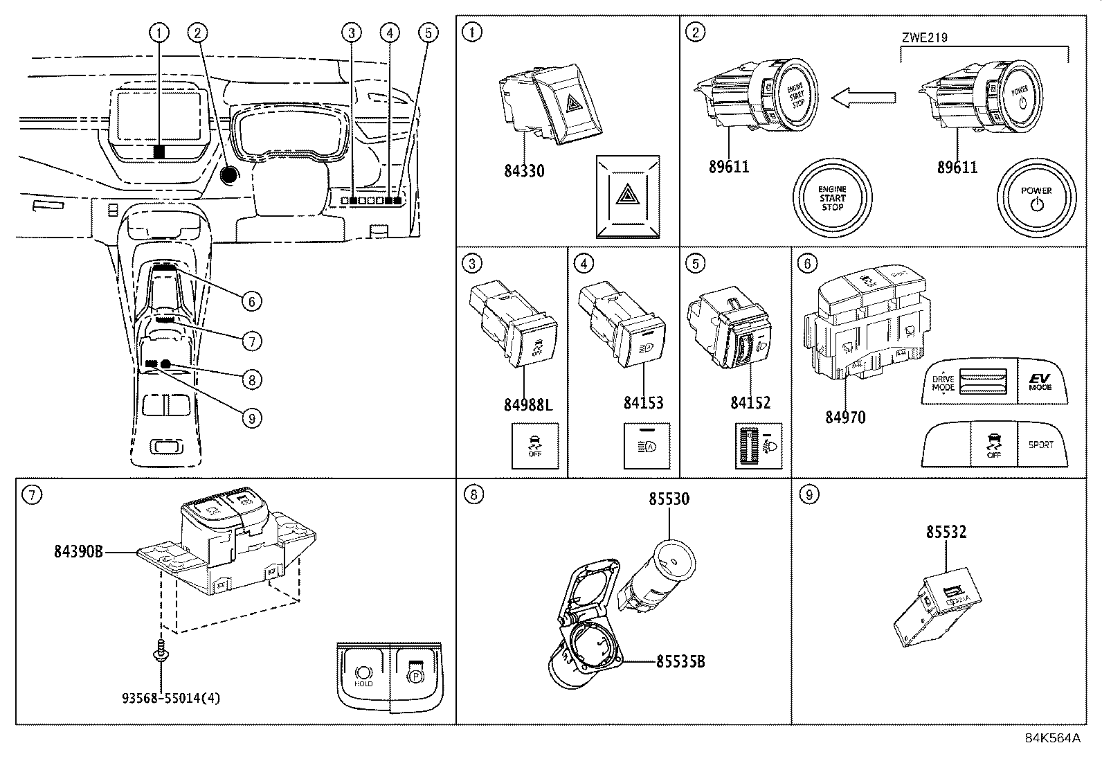 28859-37050 HOLDER, BATTERY CURRENT SENSOR product image