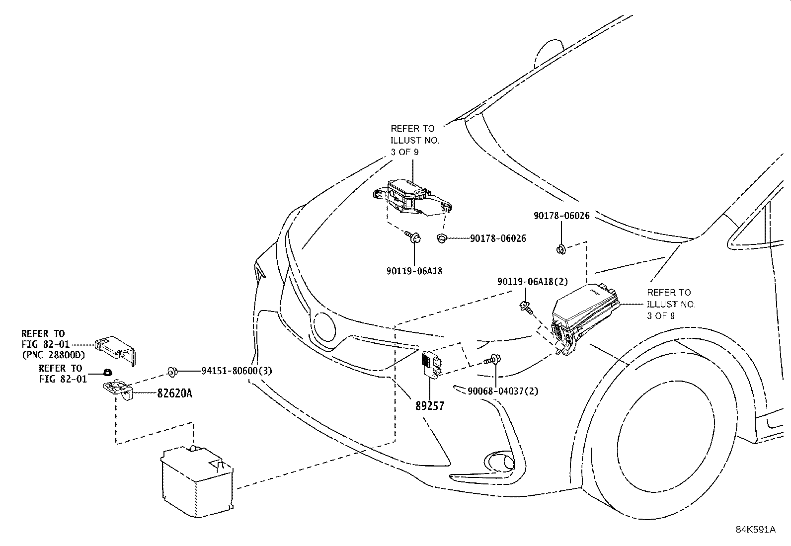 69065-0K040 CYLINDER SUB-ASSY, AIR BAG CUT OFF SWITCH product image