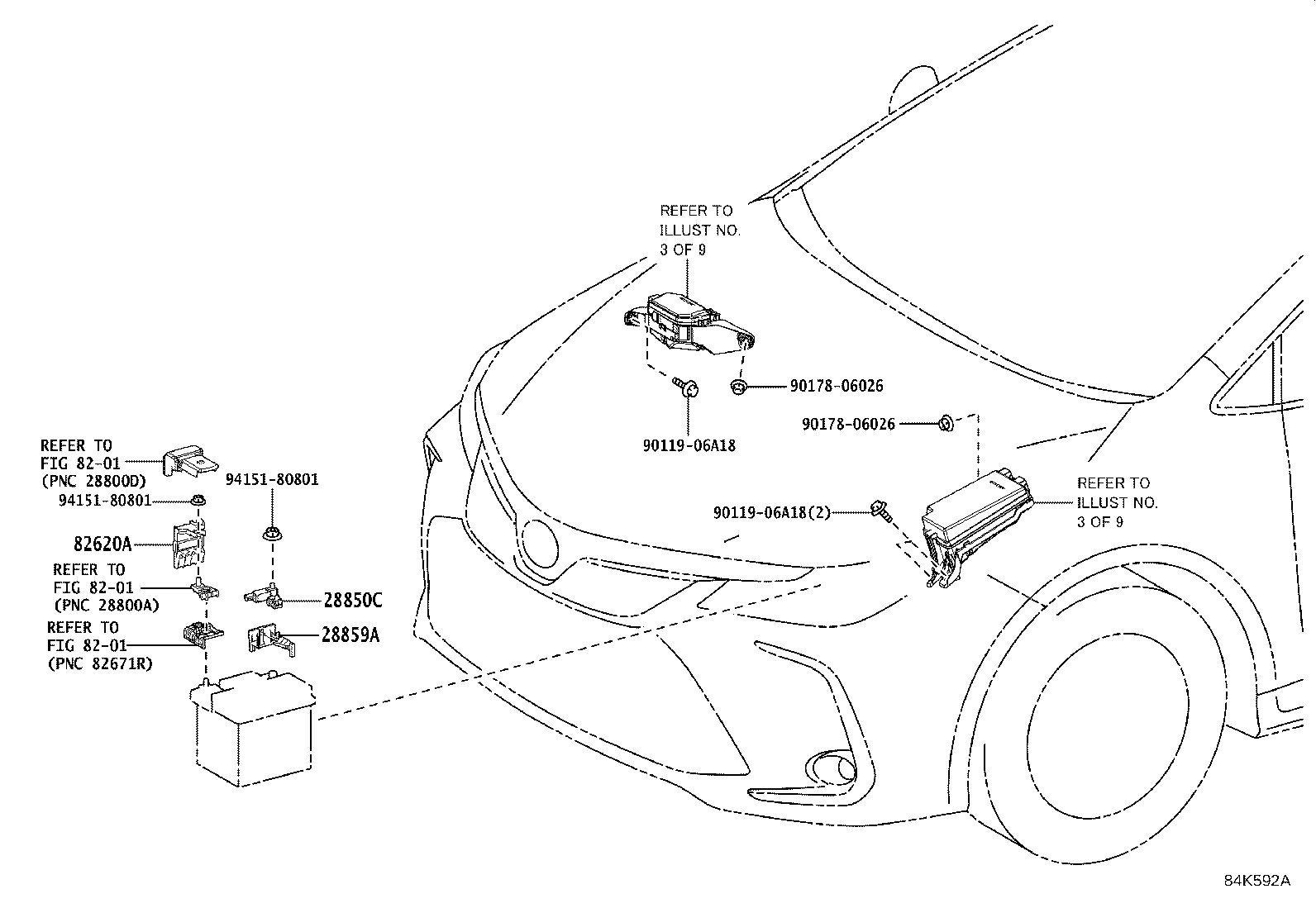 69065-0K040 CYLINDER SUB-ASSY, AIR BAG CUT OFF SWITCH product image