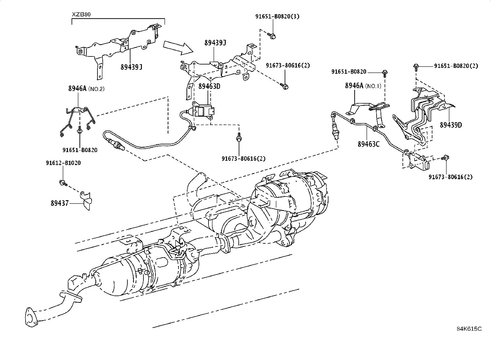 28559-11080 BRACKET, GLOW PLUG CONTROLLER, NO.1 product image