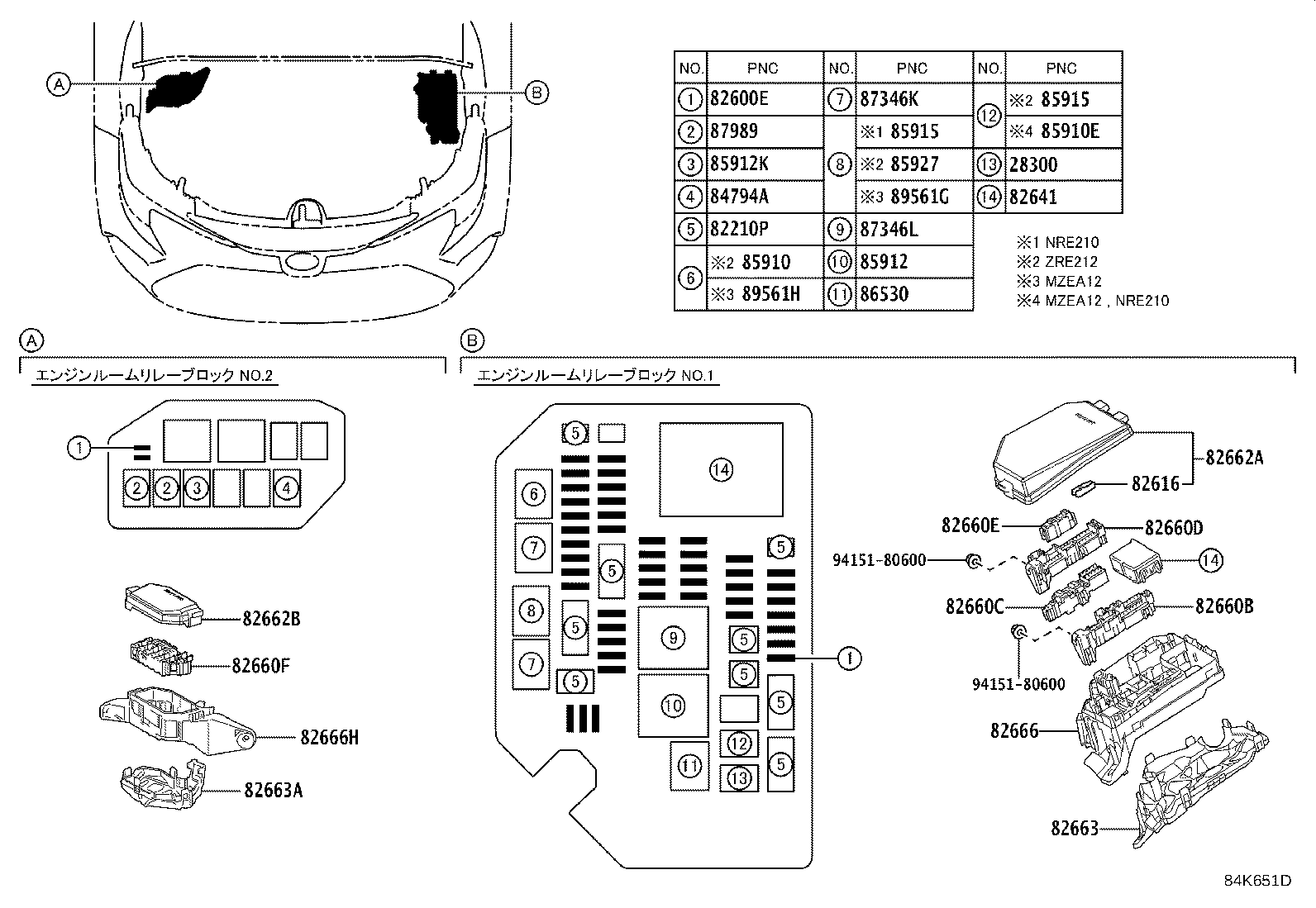 82613-28010 BLOCK, FUSE BASE product image